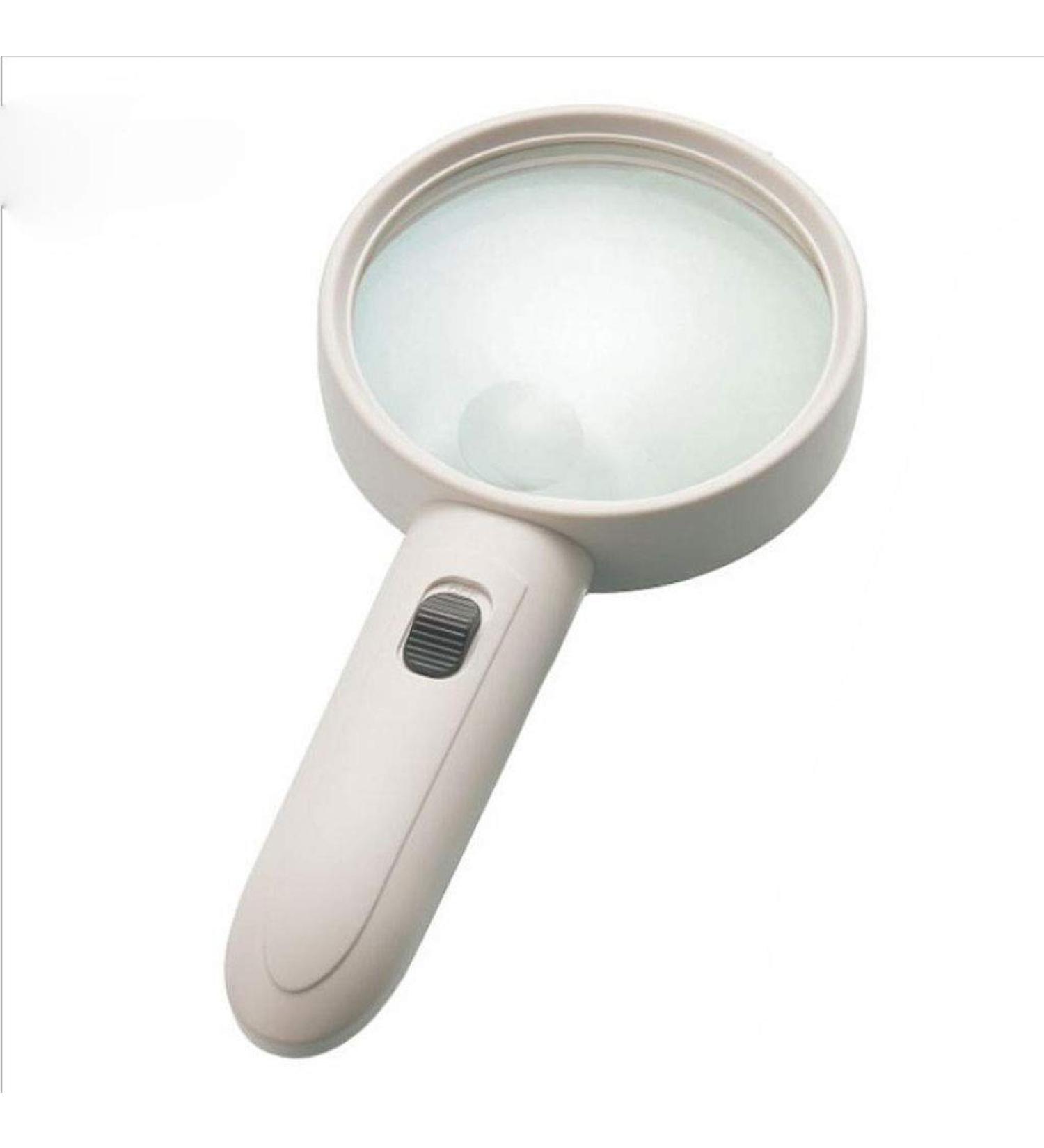 Handheld with 4 Lights for The Elderly to Read The Newspaper Dedicated Double-Layer high Magnification Reading Magnifier Good Times - Buy Online on GoSupps.com