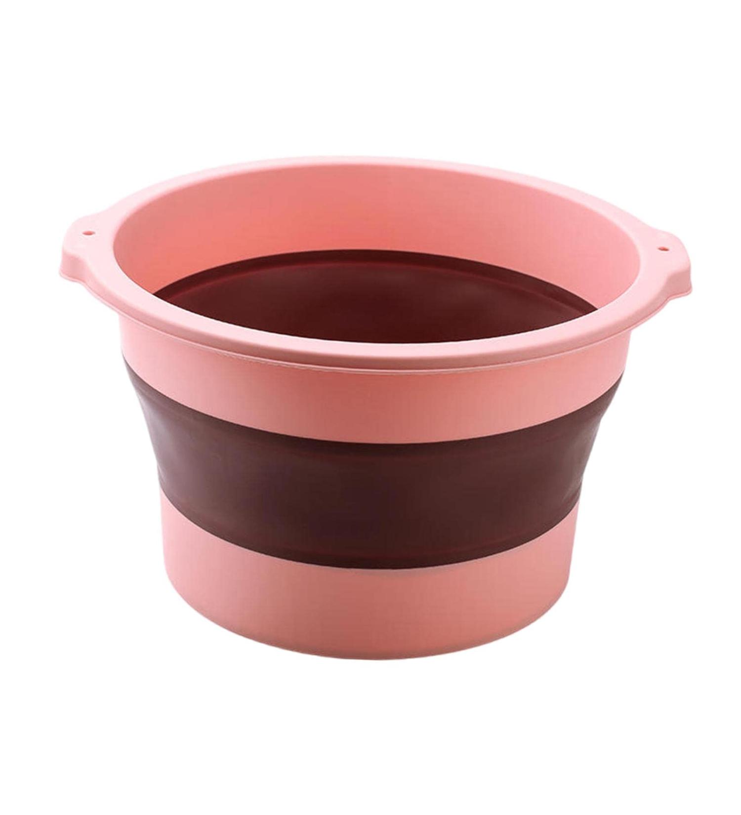Predolo Pink Foot Massage Bath Bucket - Multifunctional Soaking Basin with Massage Nodes for Ultimate Relaxation - Buy Online on GoSupps.com