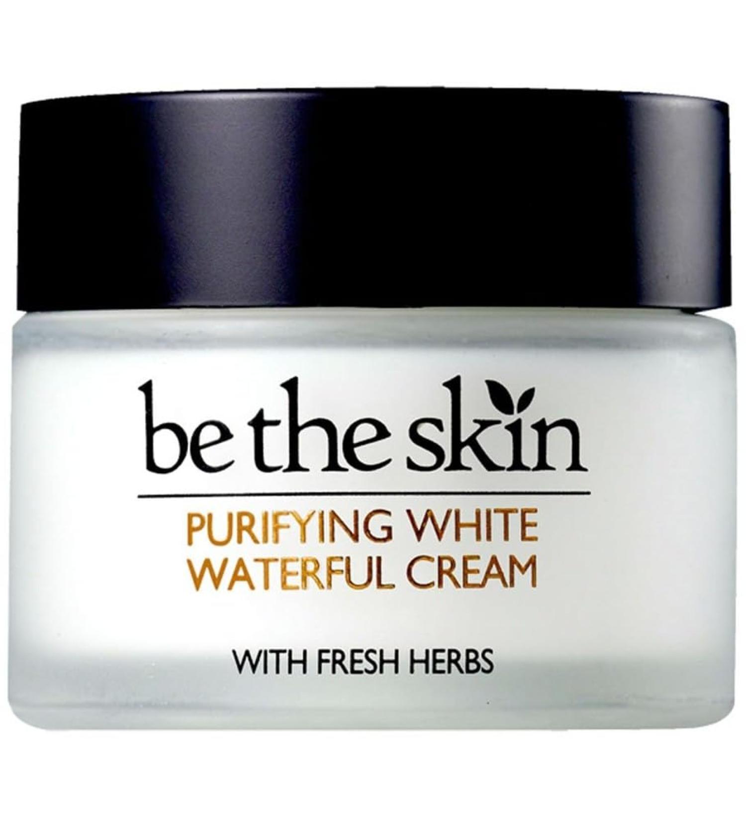 Be The Skin Purifying White Waterful Cream Hydrating and Brightening Face Moisturizer for Dry Skin 1.7oz / 50ml