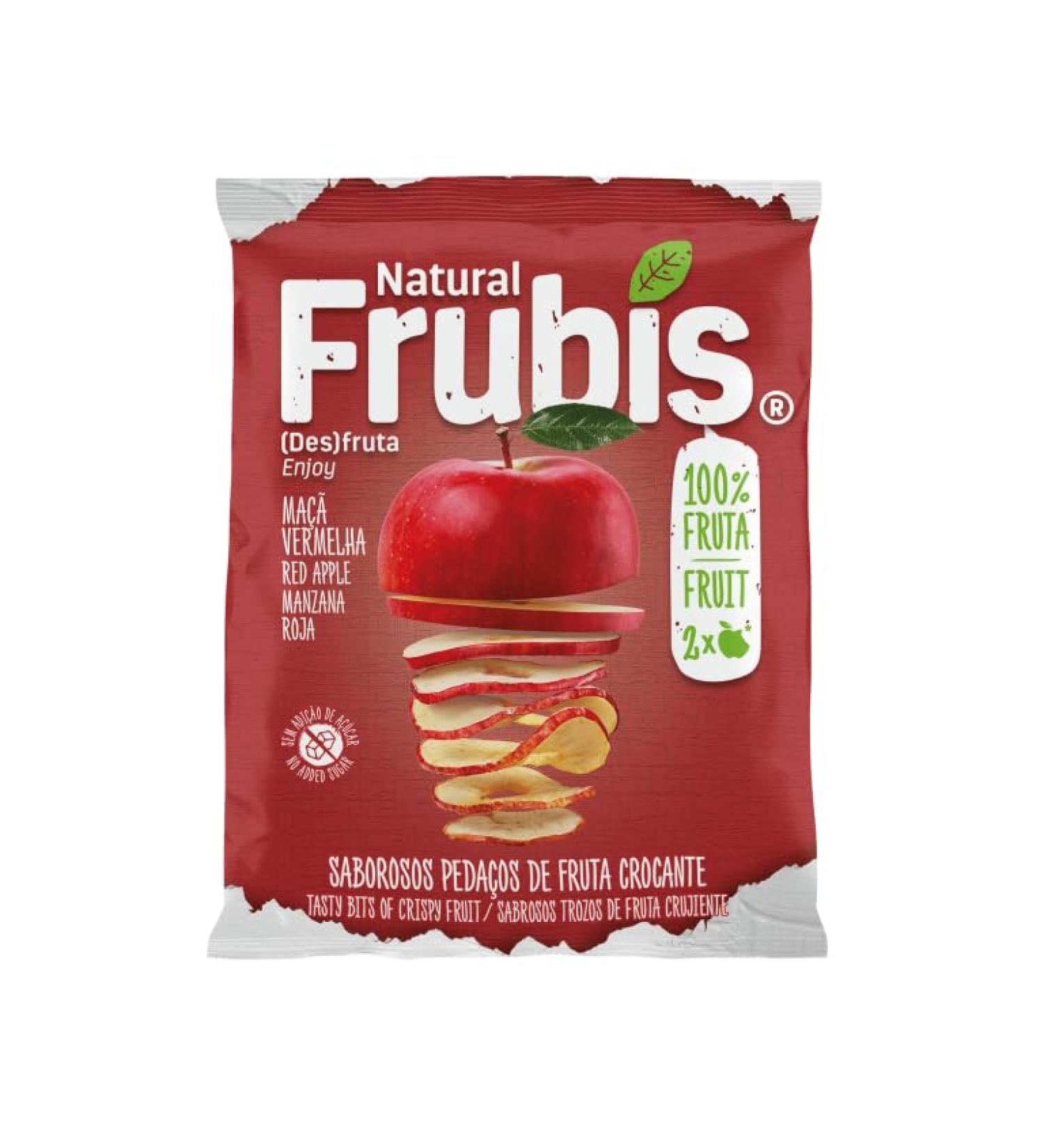Frubis Tasty Bits Of Crispy Fruit | Red Apple - 6 Pack - Buy Online on GoSupps.com
