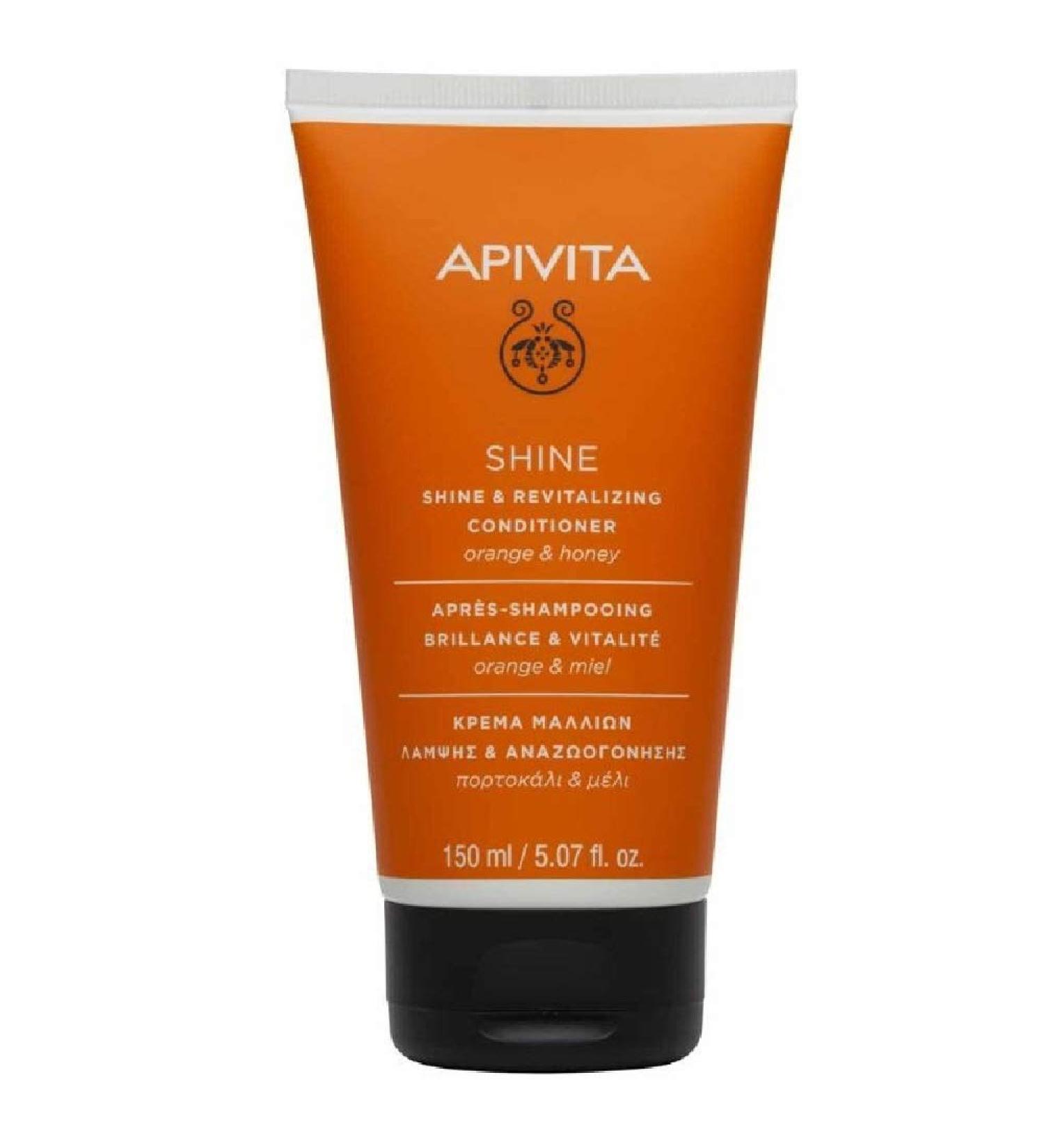 Apivita Conditioner Shine & Vitality - Orange & Honey | Nourishing Hair Care for All Hair Types - Buy Online on GoSupps.com