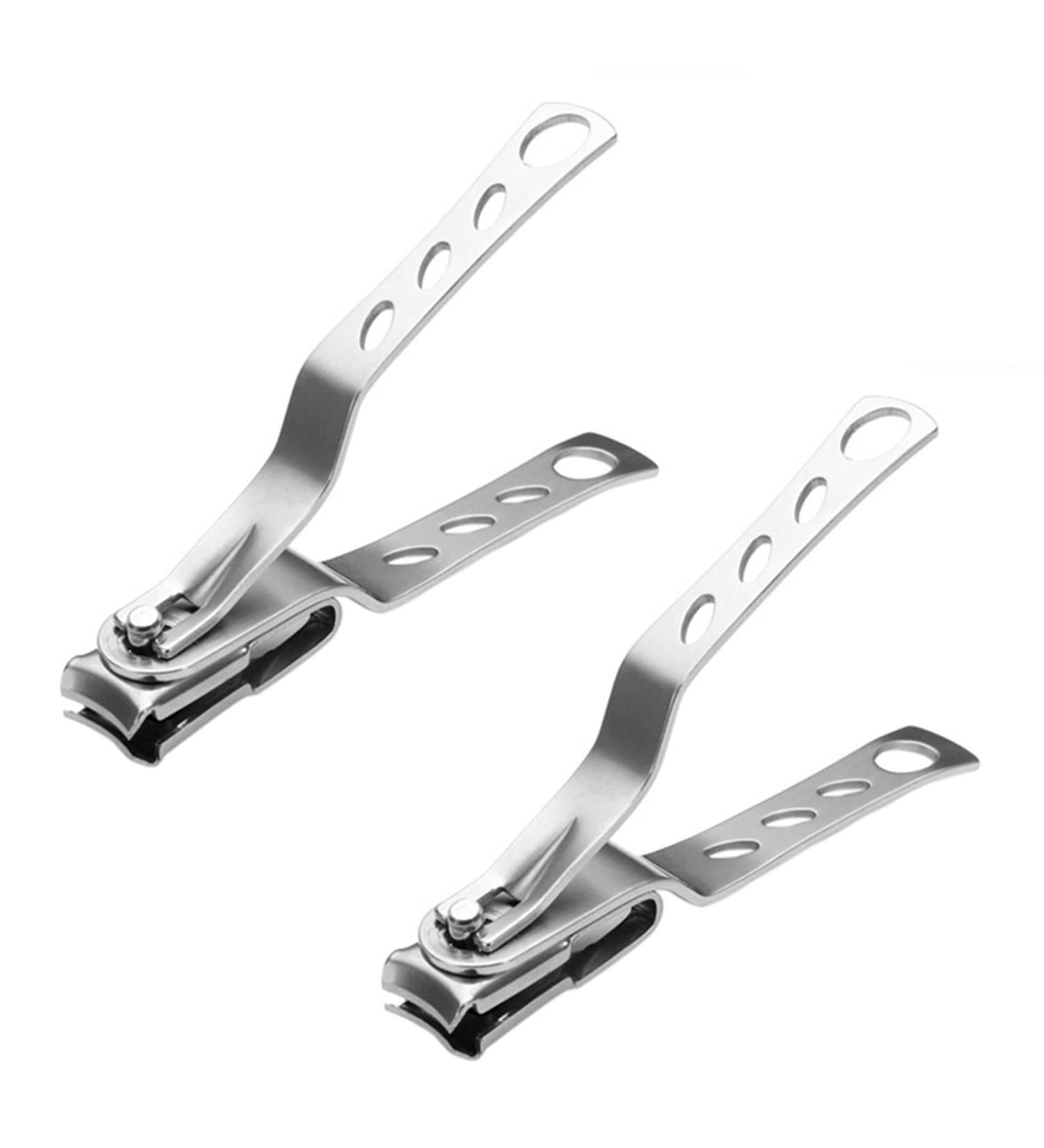 Junguluy 2X Stainless Steel Nail Tips Clipper Trimmer Manicure Nail Art Toes Clippers Tools - Buy Online on GoSupps.com