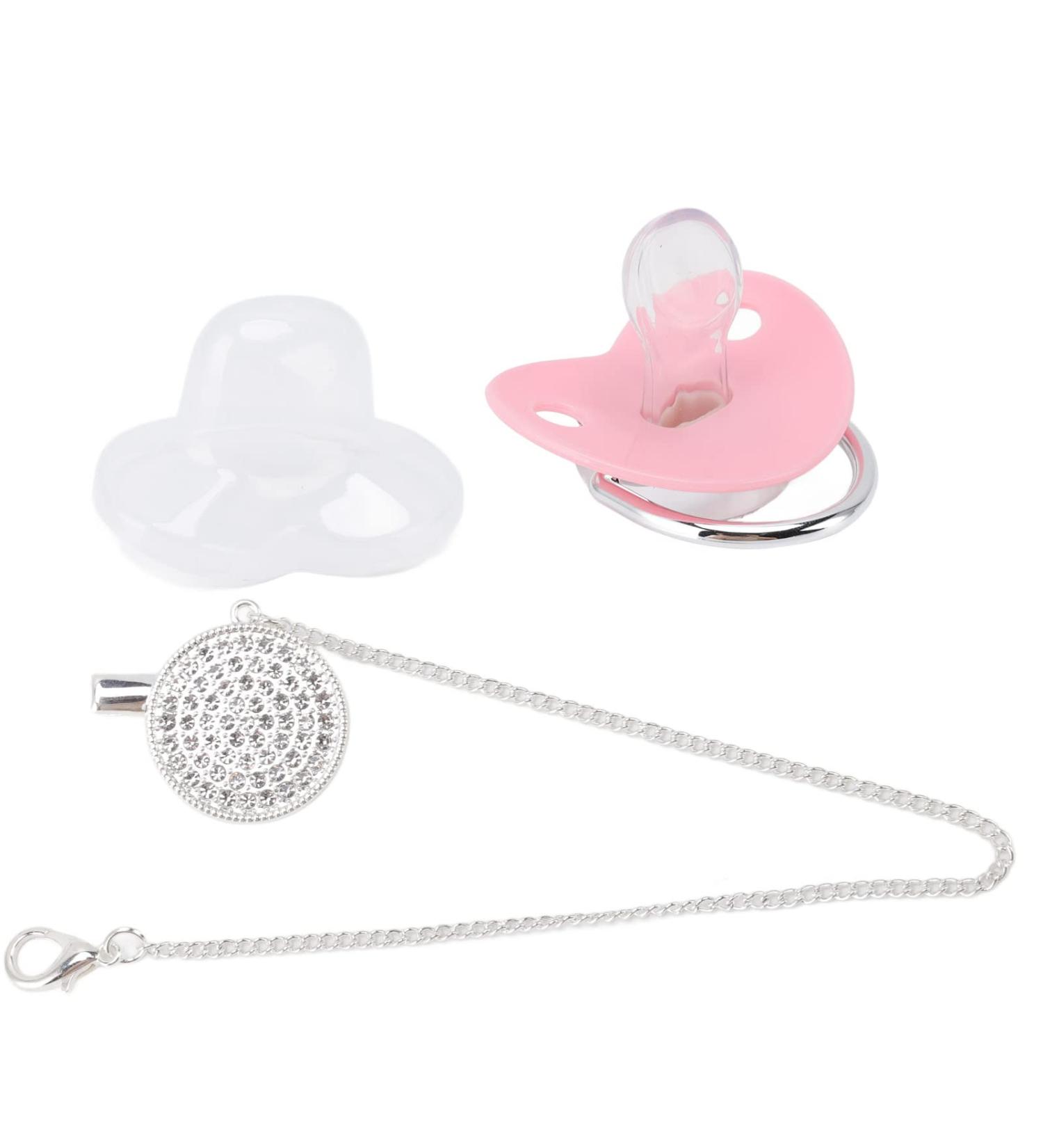 Shop Bling Silicone Baby Pacifier - BPA Free Size M (Pink) | Ultra Chic Design Perfect for International Shipping - Buy Online on GoSupps.com