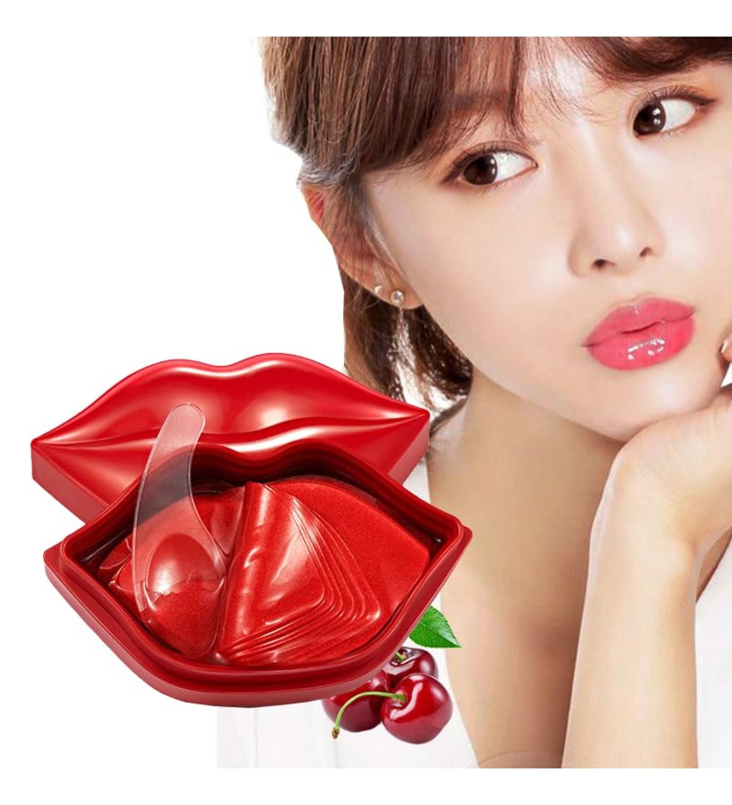 20Pcs/Box Lips Mask Moisturizing Remove Wrinkle Peeling Beauty Healthy Cherry Extract Balsamo Labial Hydrating - Buy Online on GoSupps.com