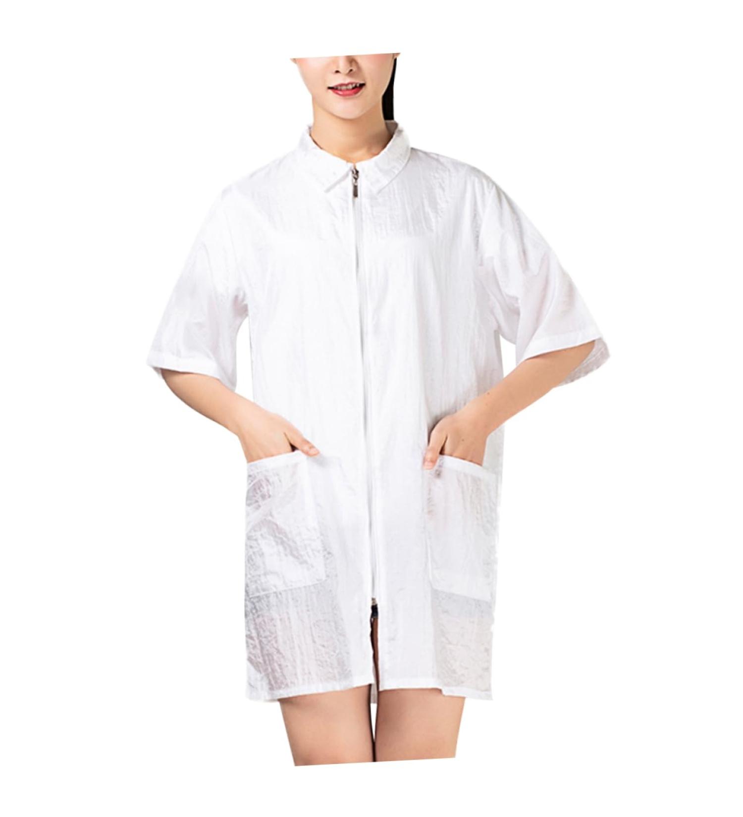 NOLITOY Beauty Salon Uniform Gown Robes & Hair Cutting Smock - Spa Smocks for Women - 77x47cm Hairdresser Apron for Grooming & Hair Dye - Buy Online on GoSupps.com