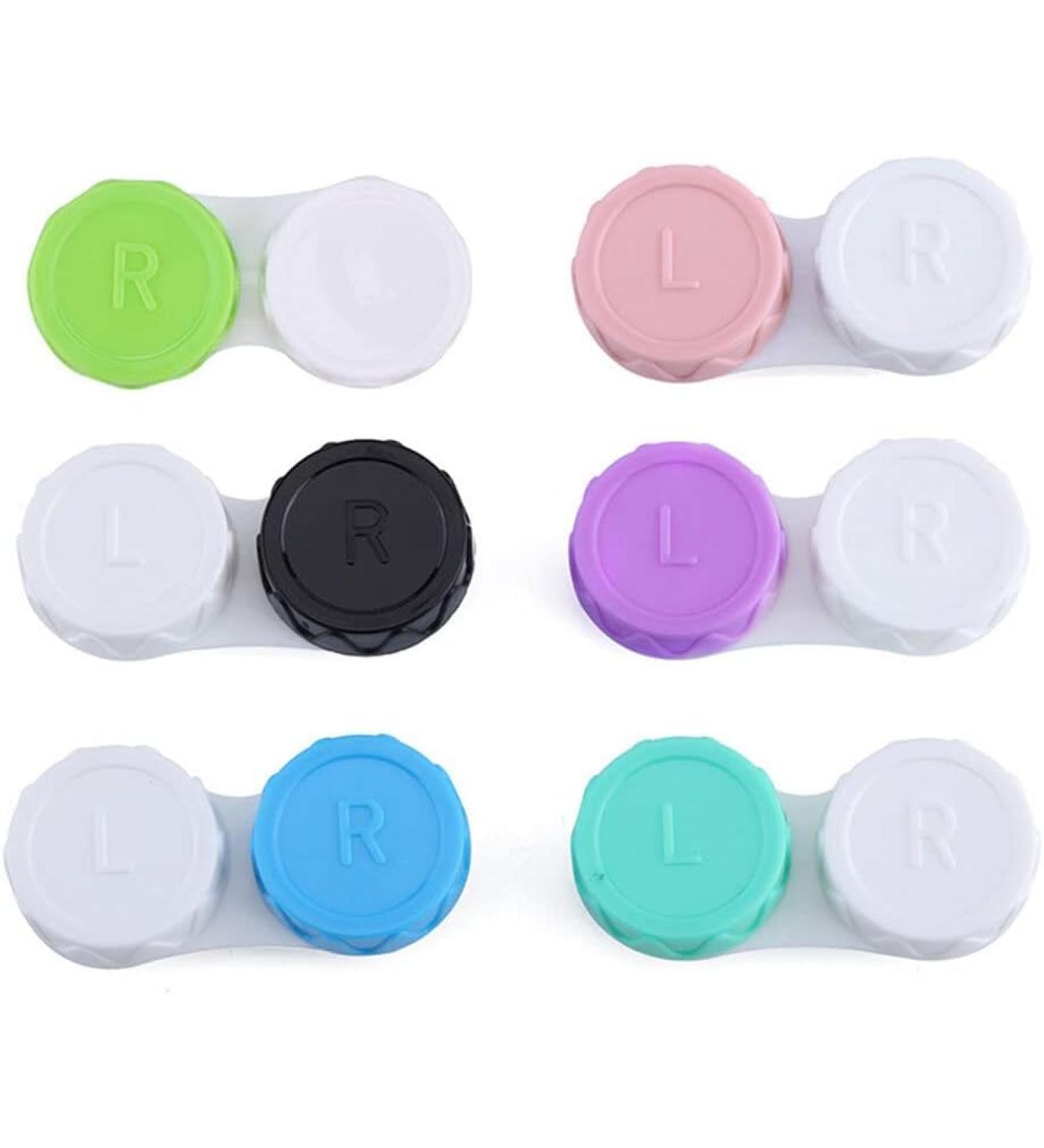 Contact lens containers for glasses cosmetics contact lens containers for eyes travel set container wholesale durability contact lens care 4 pieces