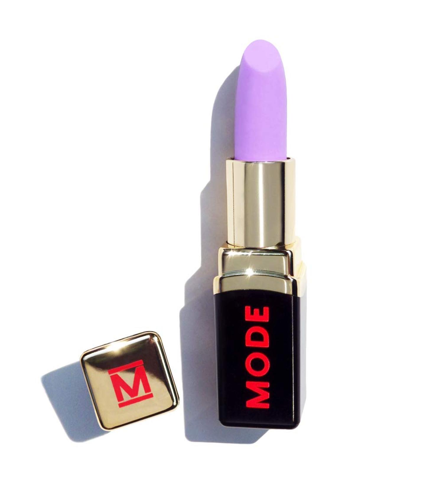 MODE Virgin Matte Areni Noir Lipstick EMPRESS Pastel Lavender Lilac Long Lasting Pigment Rich Lip Color Nourishing Natural Skincare Fruit Oils and Organic Shea Butter Cruelty Free Made in NY 4.8g EMPRESS (Dreamy Pastel Lavender Lilac)