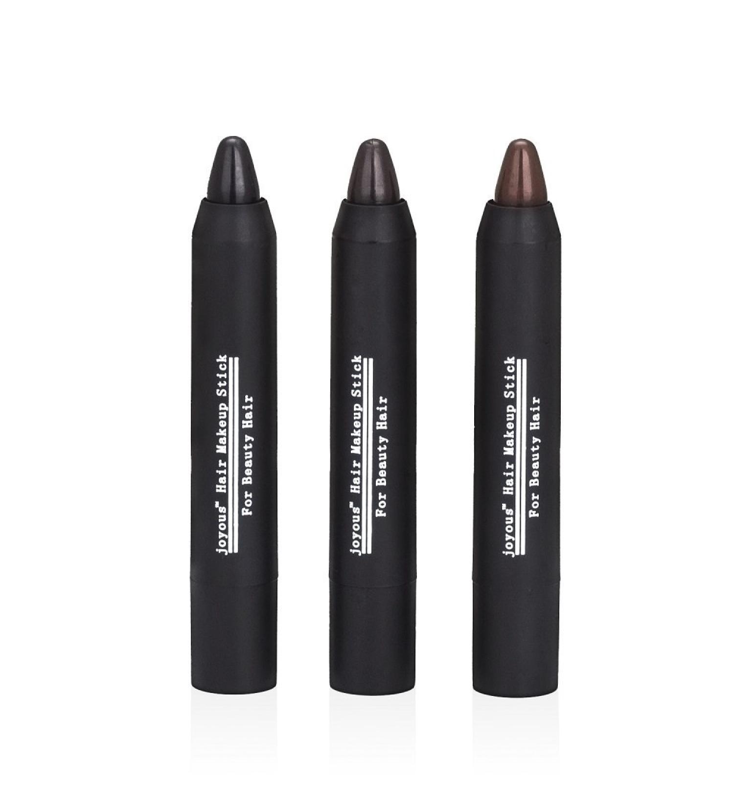 Joyous Professional Hair Chalk Pens Pack - Black, Dark Brown, Coffee | Non-toxic Temporary Hair Dye Crayons for White Hair Coverage - Buy Online on GoSupps.com