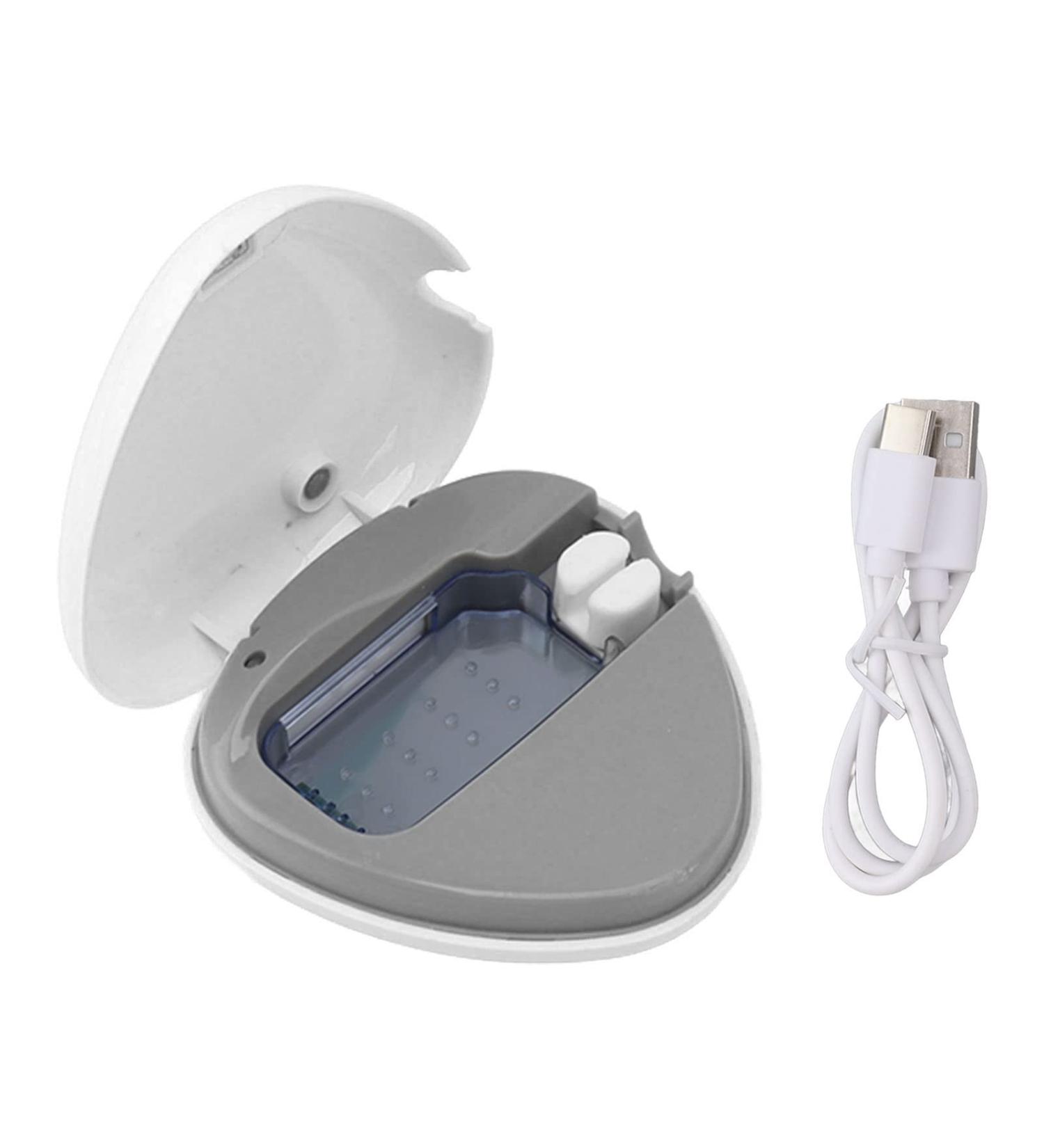 Sanitizer Toothbrush Case Rechargeable Portable Mini Travel Toothbrush Holder Toothbrush Cleaner Case for All Electric and Manual Toothbrushes White - Buy Online on GoSupps.com