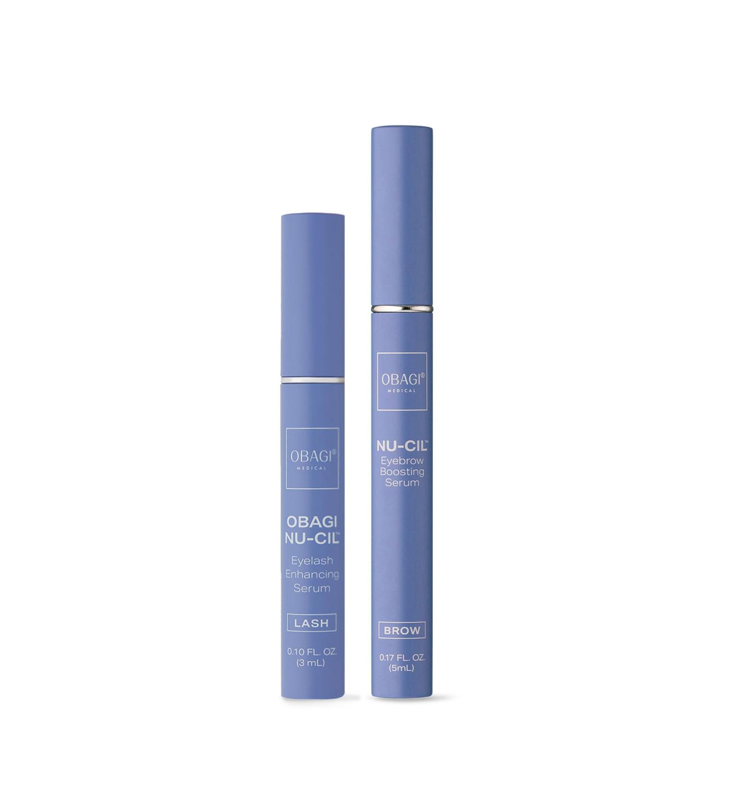 Nu-Cil Eyelash & Eyebrow Enhancement Serum Set | Clinically Proven for Thicker Lashes & Fuller Eyebrows - Shop Internationally - Buy Online on GoSupps.com