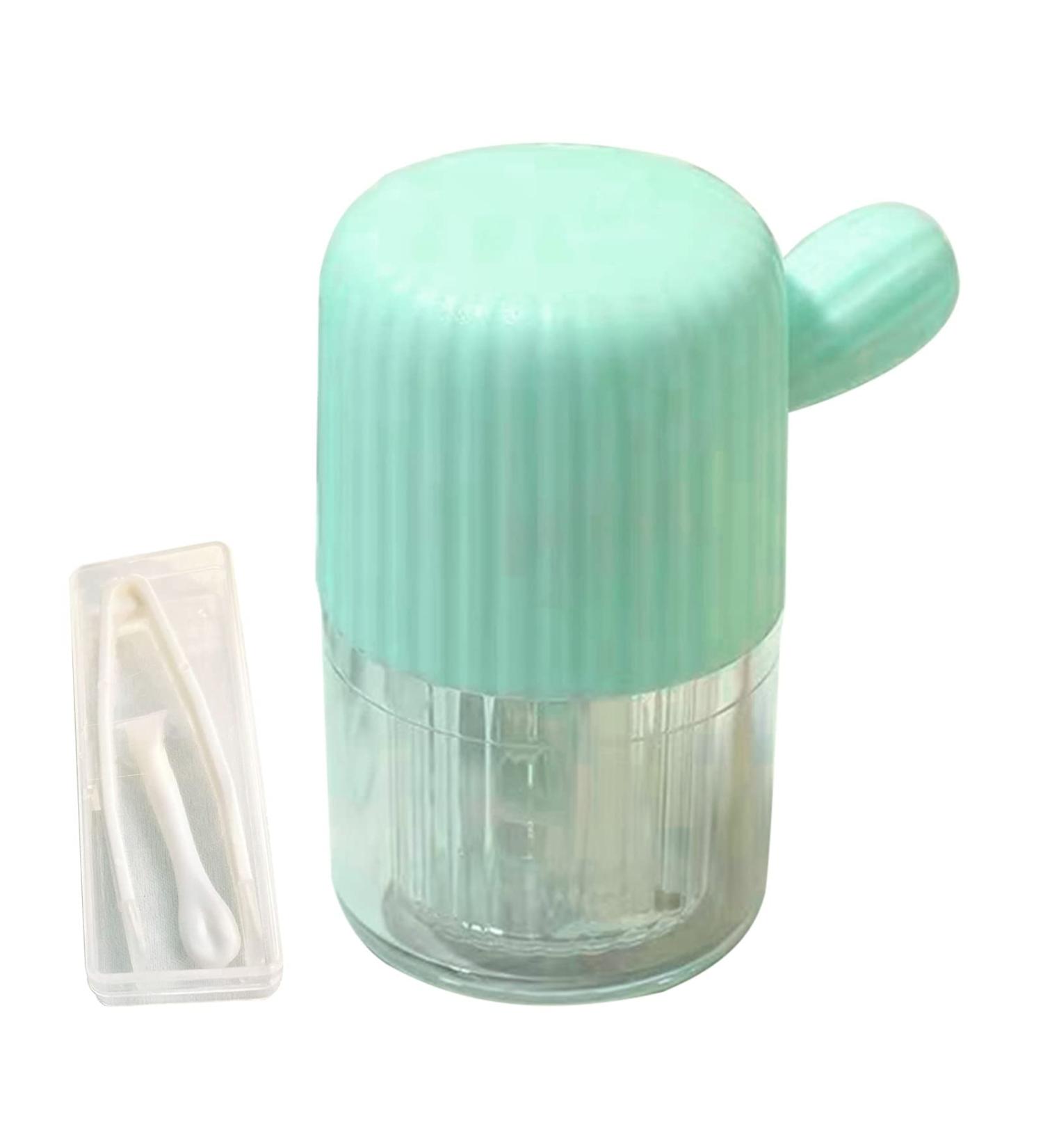 Tainrunse Contact Lens Cleaning Box with Tweezers - Manual Lens Cleaner & Practical Green Solution for Crystal Clear Vision - Buy Online on GoSupps.com