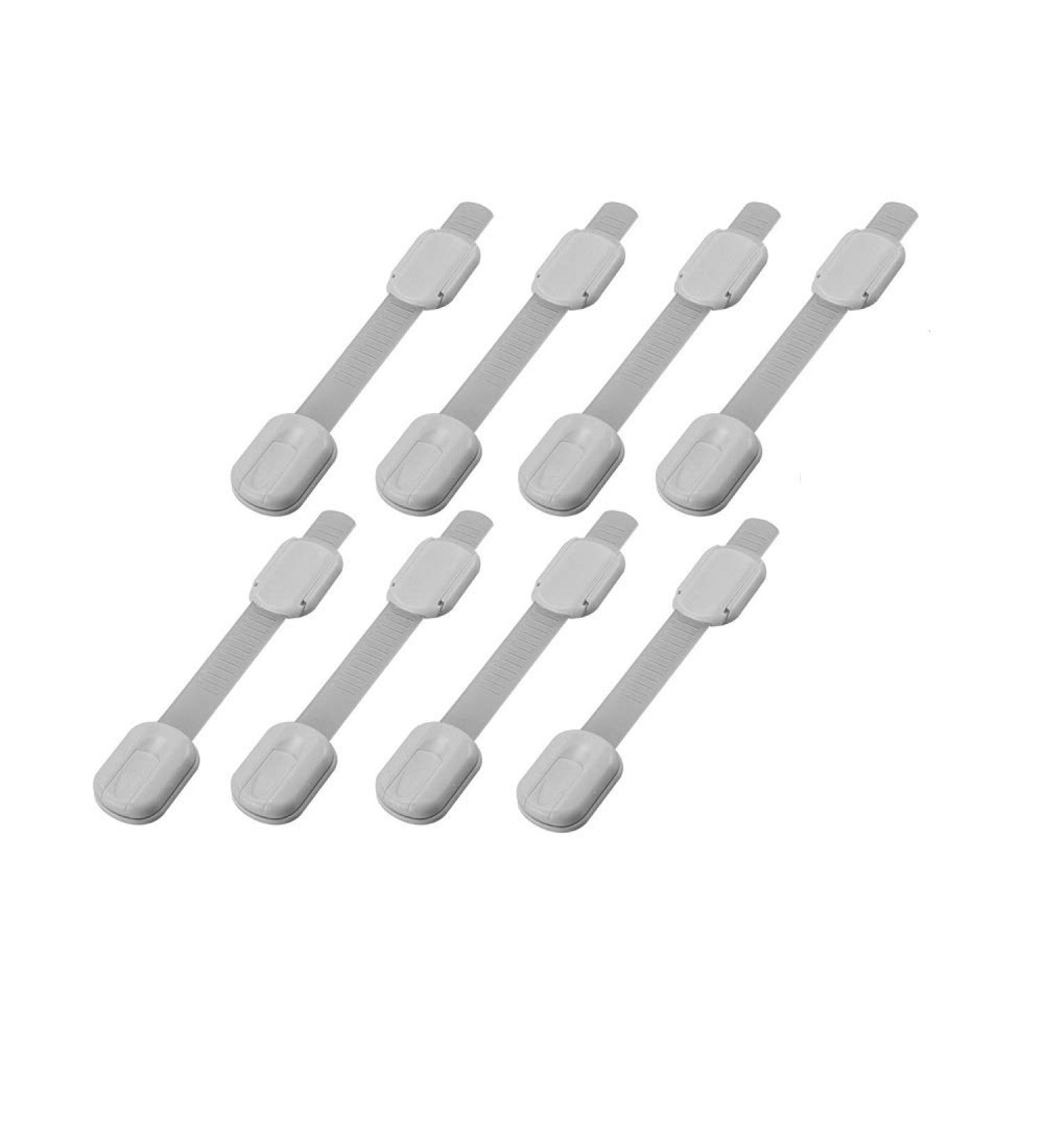 8 Pack Child Safety Baby Proof Locks forHome Drawer Cabinets Oven Toilet Seat Baby Proofing No Tool or Drilling Needed with Super Strong 3M Adhesive Multi-Purpose - Buy Online on GoSupps.com