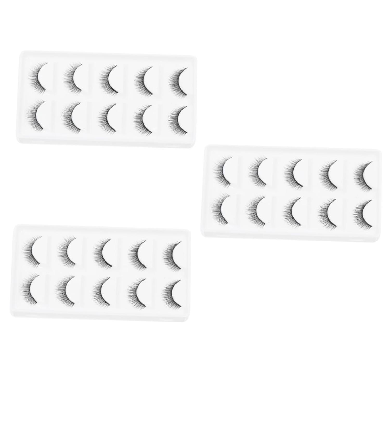 Beaupretty 15 Pairs Short False Eyelashes Long Eyelashes Makeup Eyelashes Handmade Eyelashes Fake Eyelash Polymer Clay Charms for Nails Makeup Lash Curly Artificial Fiber 3d Extend - Buy Online on GoSupps.com