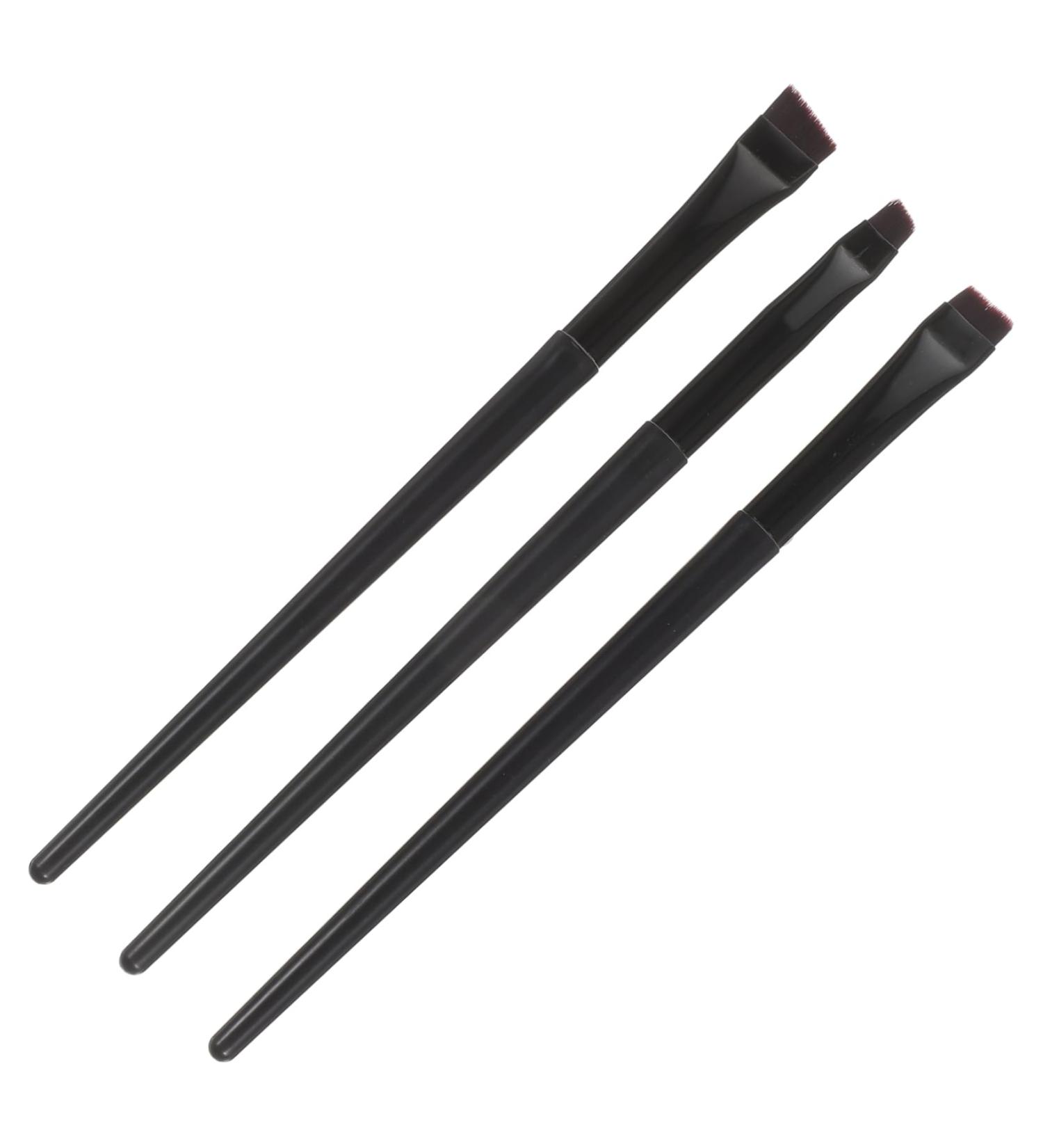 HAPINARY 3pcs Eyeliner Brush Eyebrow Brush Female Dual-use Brush Practical Eyeliner Brush Black Aluminum Tube - Buy Online on GoSupps.com