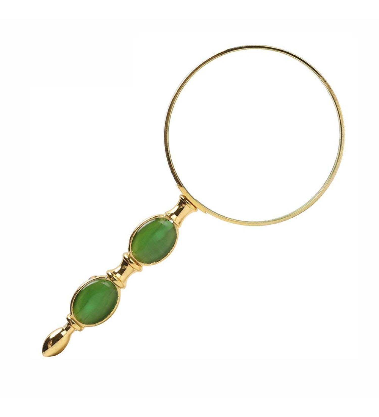 HD 10 Times Magnifying Glass Imitation Jade Handheld Old Man Reading Reading Newspaper Made in China - Buy Online on GoSupps.com