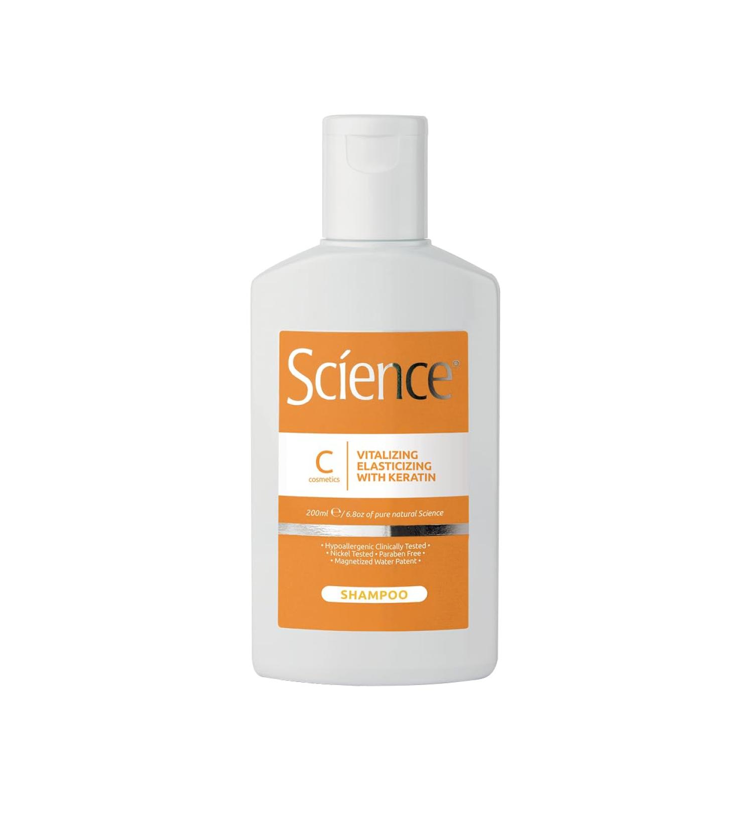  SCIENCE Science Hair Care Keratin Restructuring Shampoo 200 ml For Treated and Brittle Hair Natural Ingredients 100% Recyclable Pack Made in Italy - Buy Online on GoSupps.com