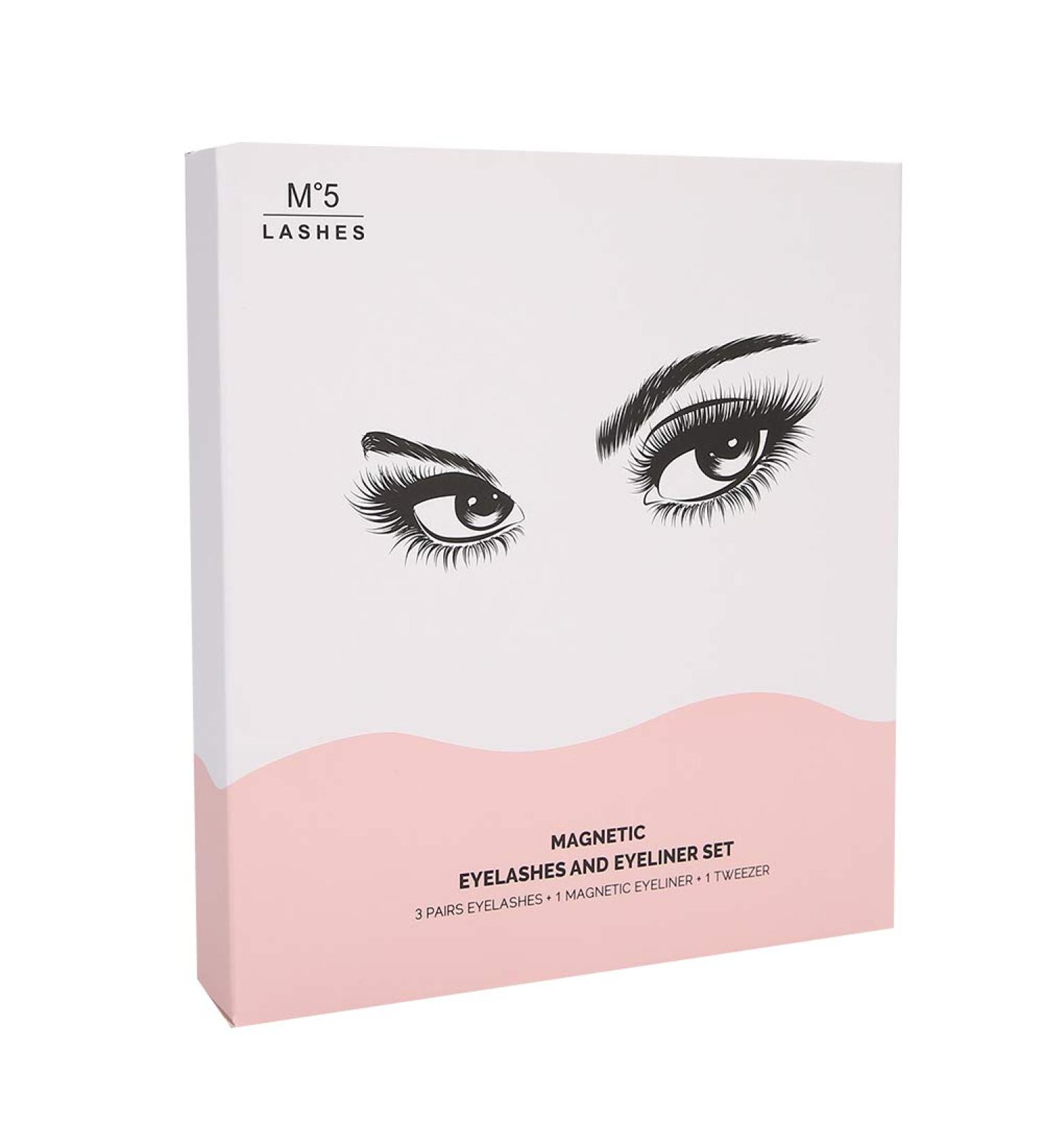 Magnetic False Eyelashes Set - 3D Waterproof Lashes with Reusable Tweezers | International Shipping Available - Buy Online on GoSupps.com