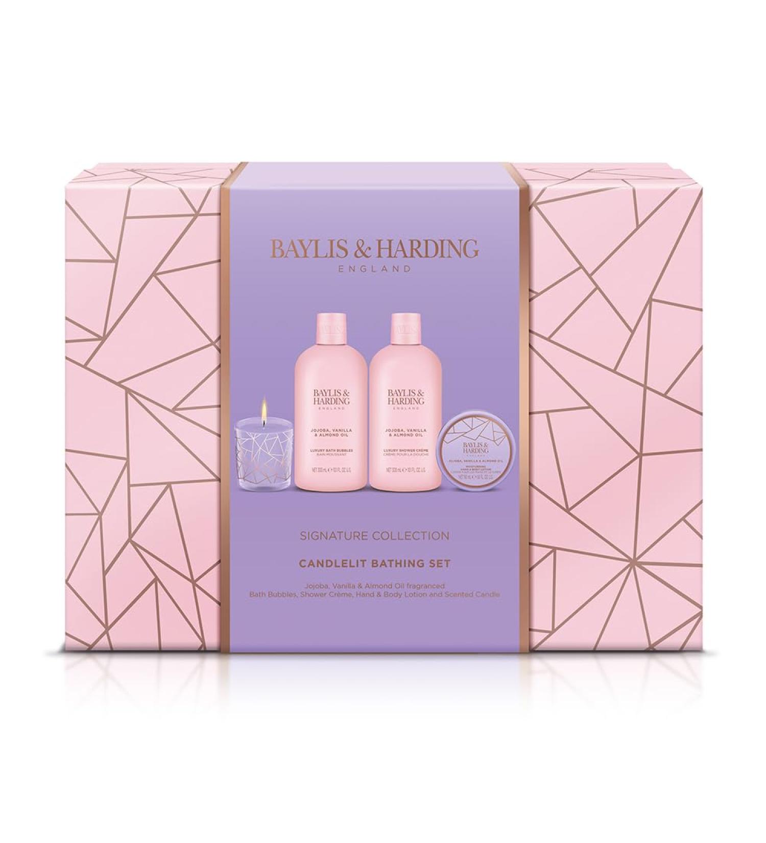 Baylis & Harding Jojoba Vanilla & Almond Oil Luxury Bath Gift Set - Vegan Friendly - Buy Online on GoSupps.com