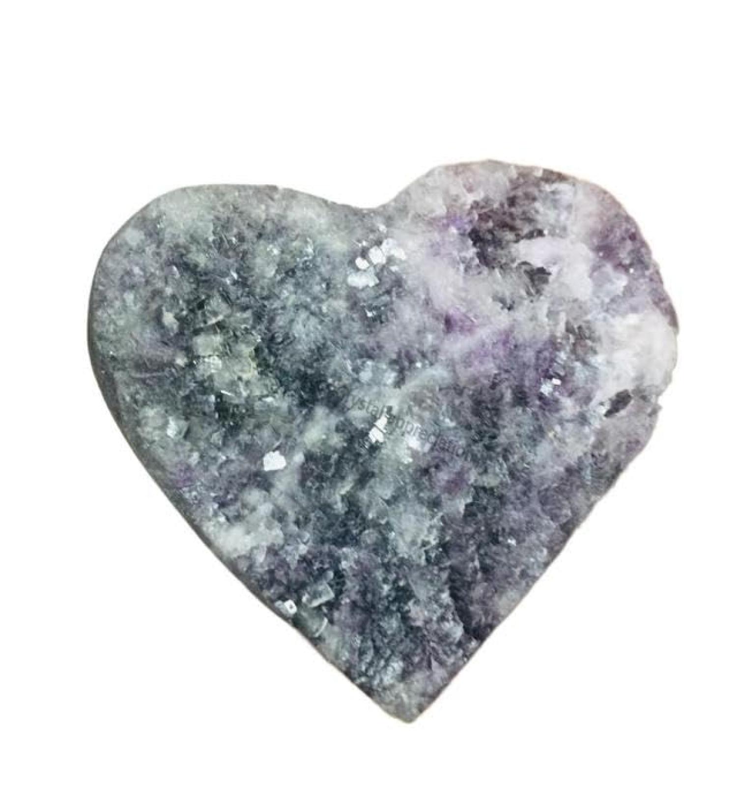 Natural Crystal Rough Natural Crystal Stone Rough Rainbow Fluorite Cluster Heart Specimen Home Decor - (Color: Size: 4 to 5CM) - Buy Online on GoSupps.com