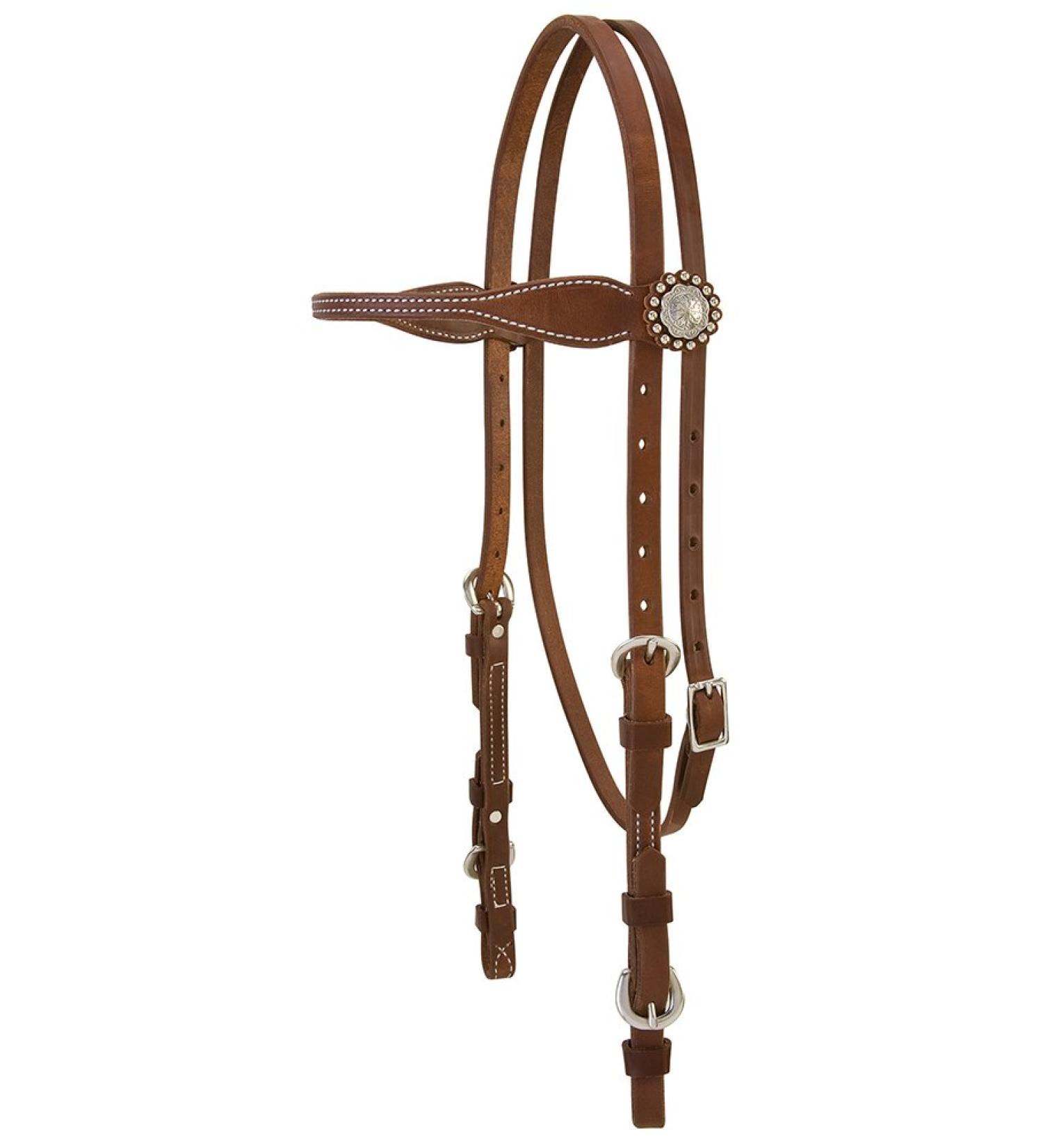 Weaver Leather unisex adult western-equestrian-style Stacy Protack b band, Brown, One Size US