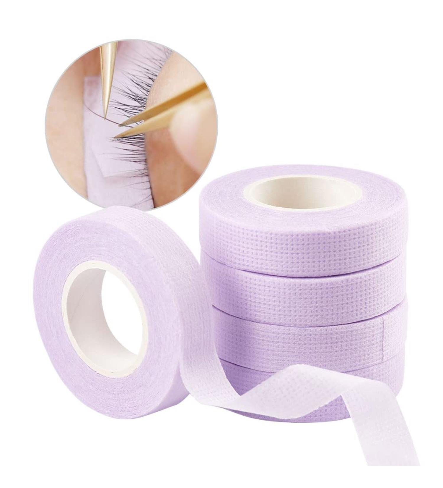 Lunamoon Eyelash Tape - 6 Rolls Micropore Lash Extension Tape for Isolations (Purple) | International Shipping Available - Buy Online on GoSupps.com