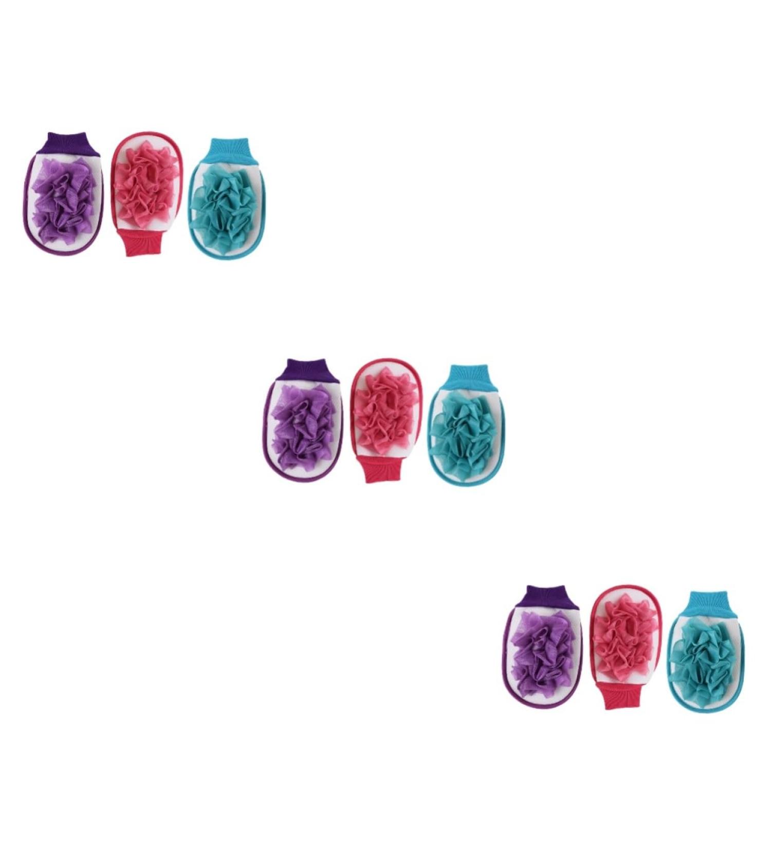 Buy Beavorty 9 Pcs Bath Gloves Double Sided Exfoliating & Massage Mitts for Ultimate Relaxation International Shipping Available - Buy Online on GoSupps.com