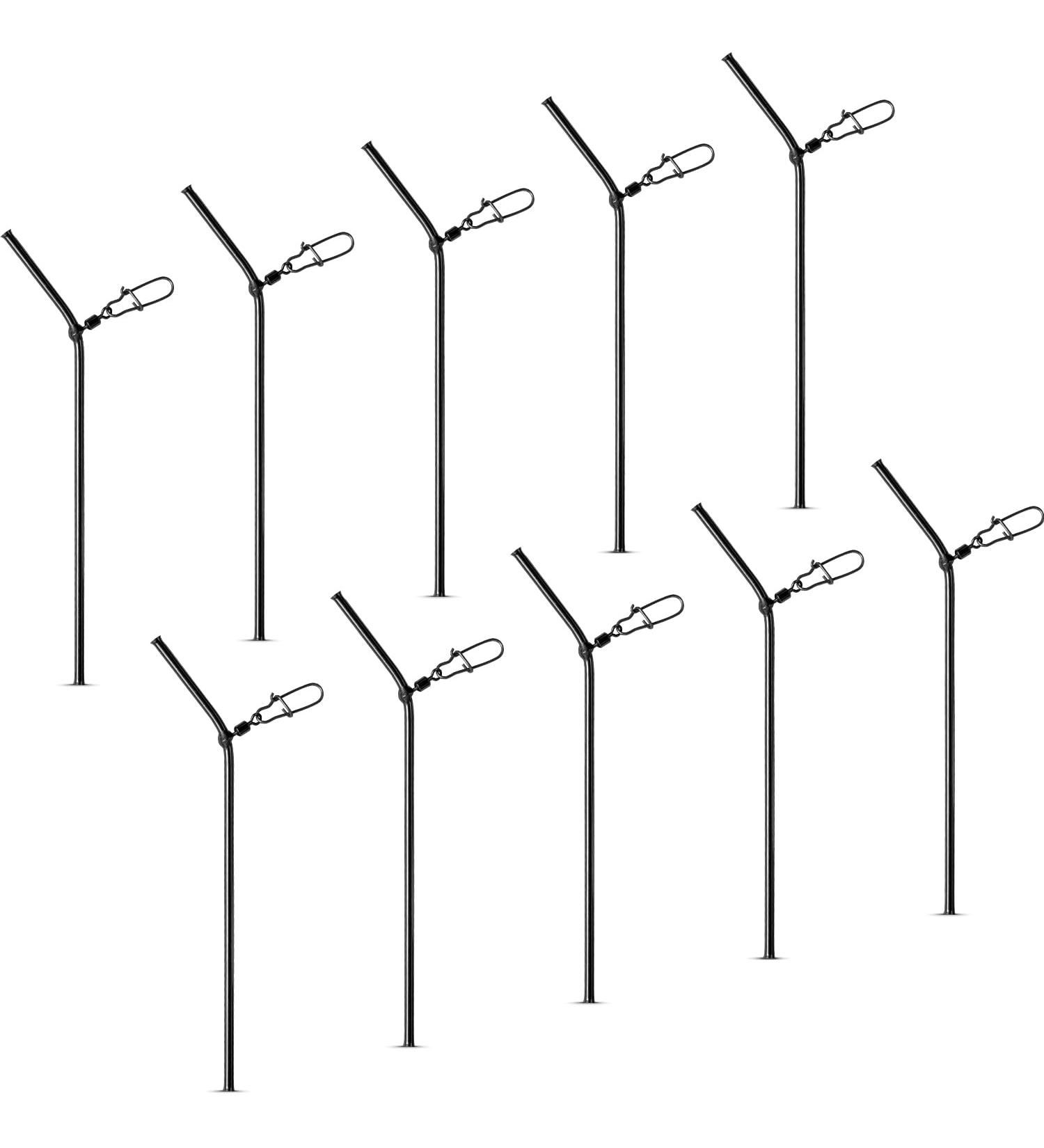 AMZFISHING 10x Anti-Tangle Metal Boom - Premium Fishing Spacers & Carp Accessories | Feeder Fishing Gear | 50mm - Buy Online on GoSupps.com