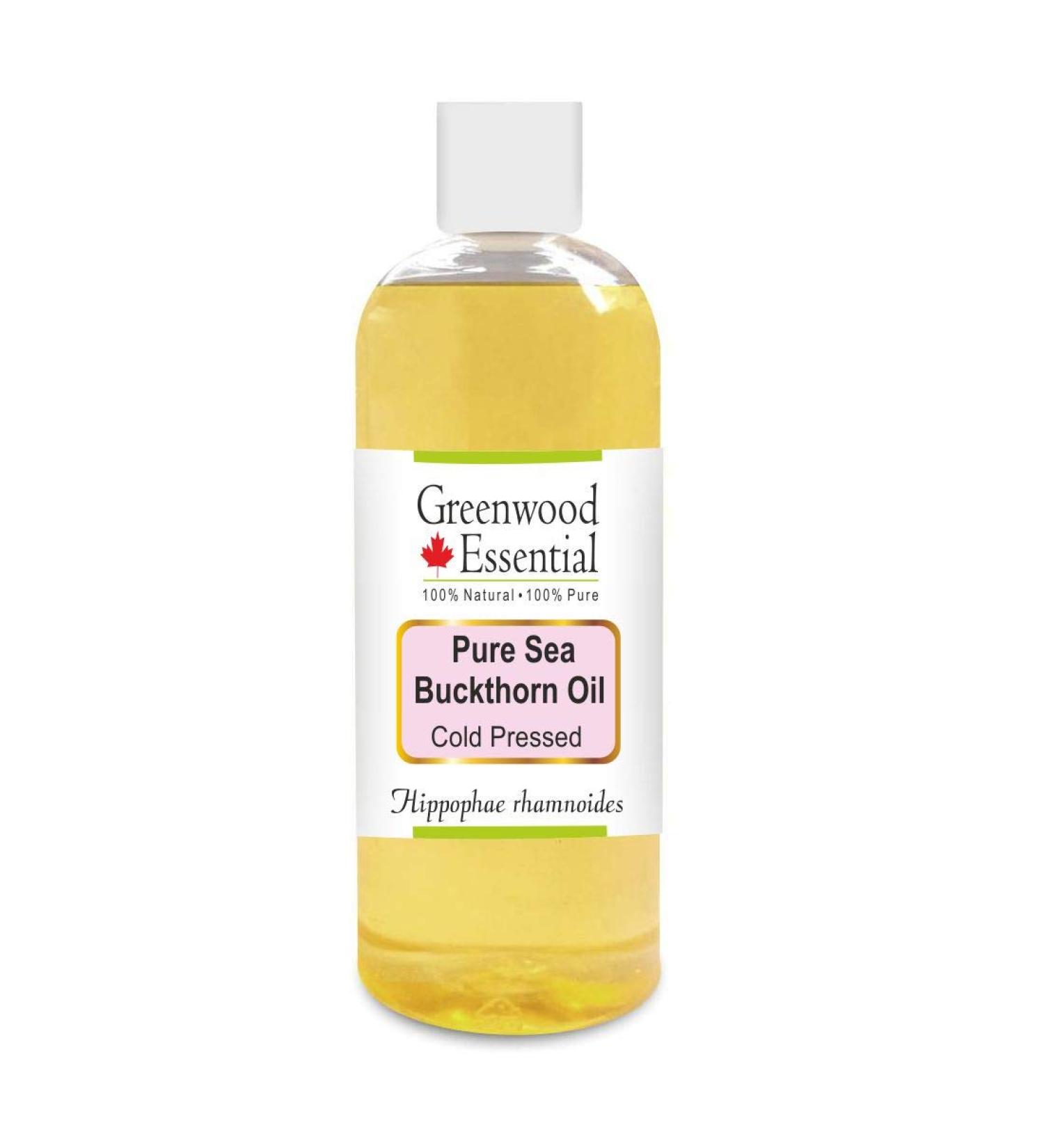 Buy Greenwood Essential Sea Buckthorn Oil - 200ml | Natural Cold-Pressed Therapeutic Quality - Buy Online on GoSupps.com