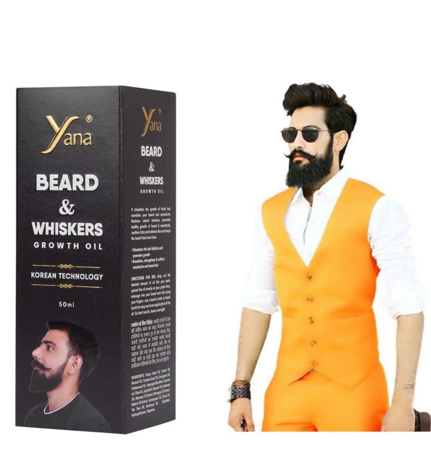  Yana Yana Beard Oil For Men Fast Growth By Korean Technology - Buy Online on GoSupps.com