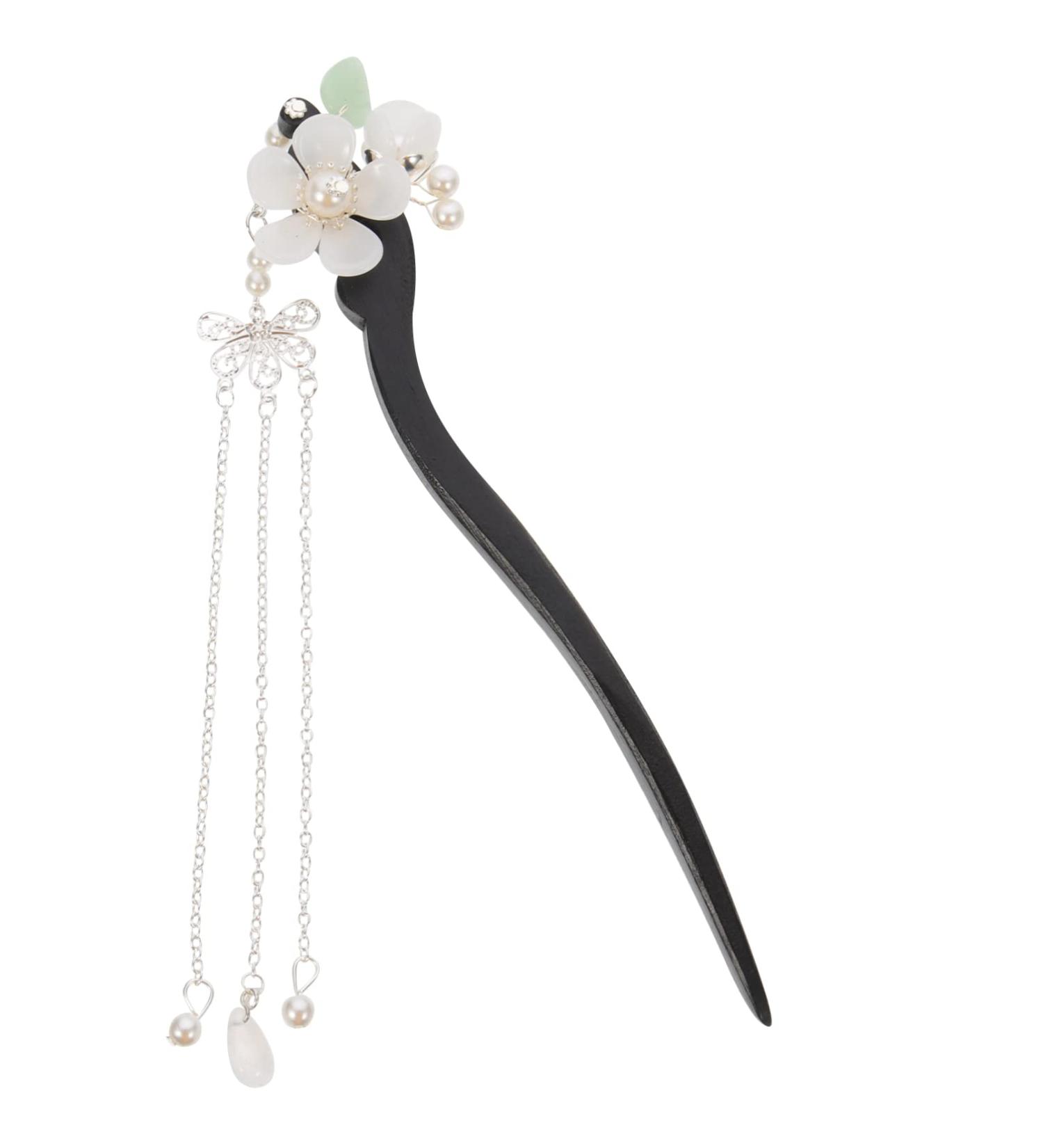 LALAFINA Hairpin Hair Sticks for Buns Chopsticks for Hair Vintage Hair Pin Hair Bun Pin Flower Hair Pin Hair Bun Stick Hair Accessory for Women Long Hair Pin China Ebony Miss Wood - Buy Online on GoSupps.com