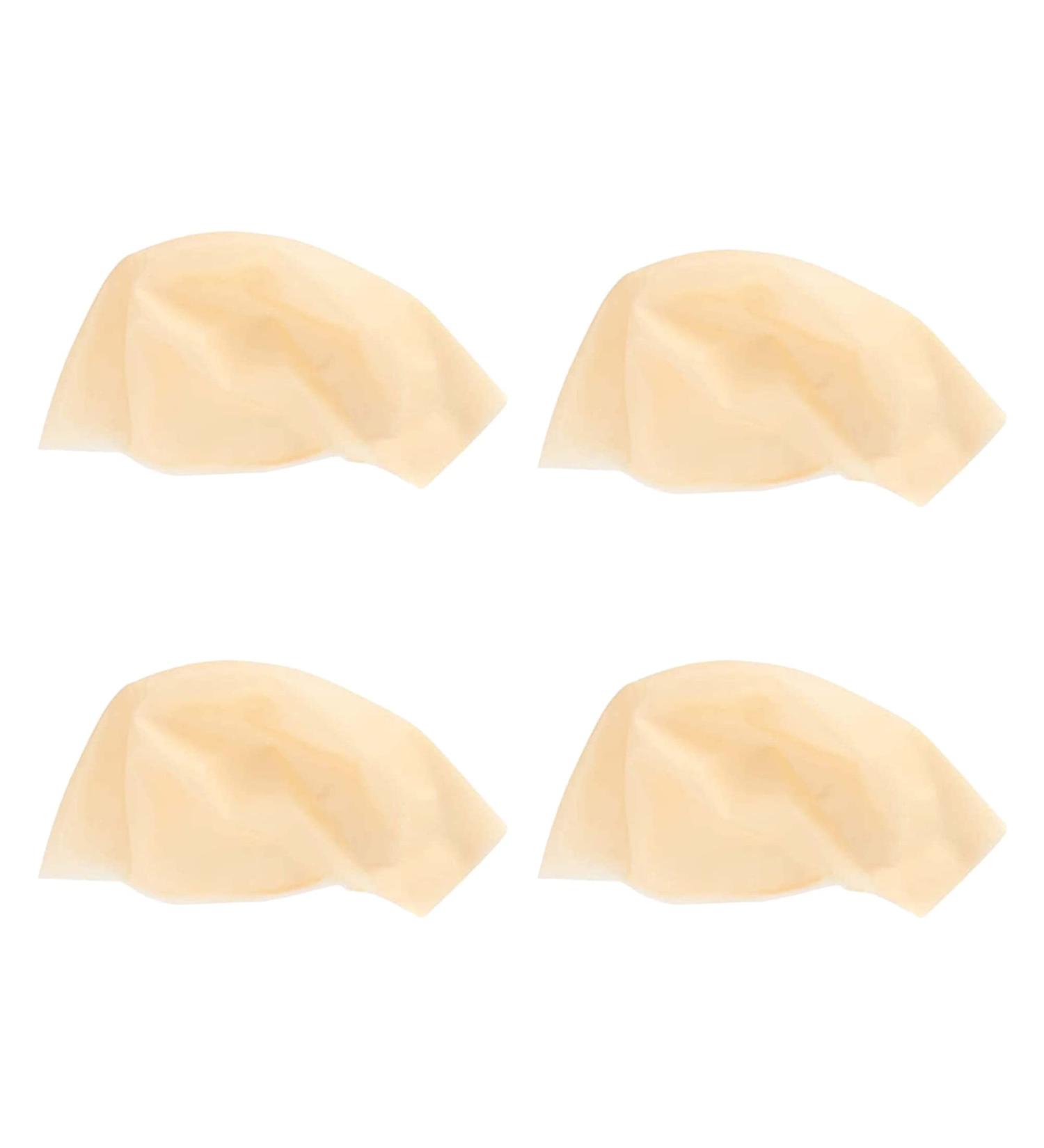 4-Piece Beige Latex Bald Cap Set for Men and Women - Clothing Accessory for Makeup and Costumes - Buy Online on GoSupps.com