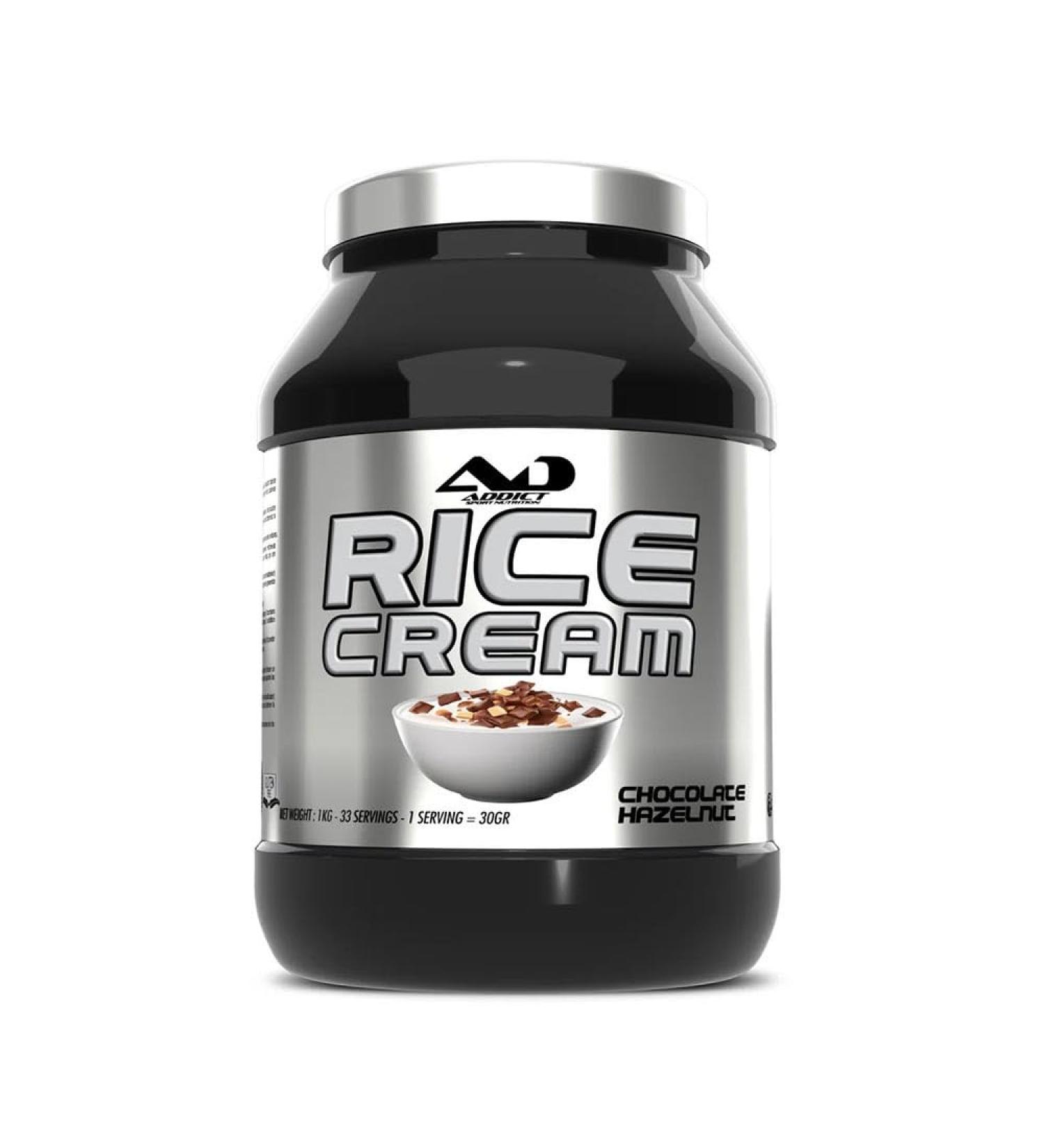 ADDICT SPORT NUTRITION AD Addict Sport Nutrition Rice cream 1kg Rice creams Gluten free sugar free Chocolate Hazelnut