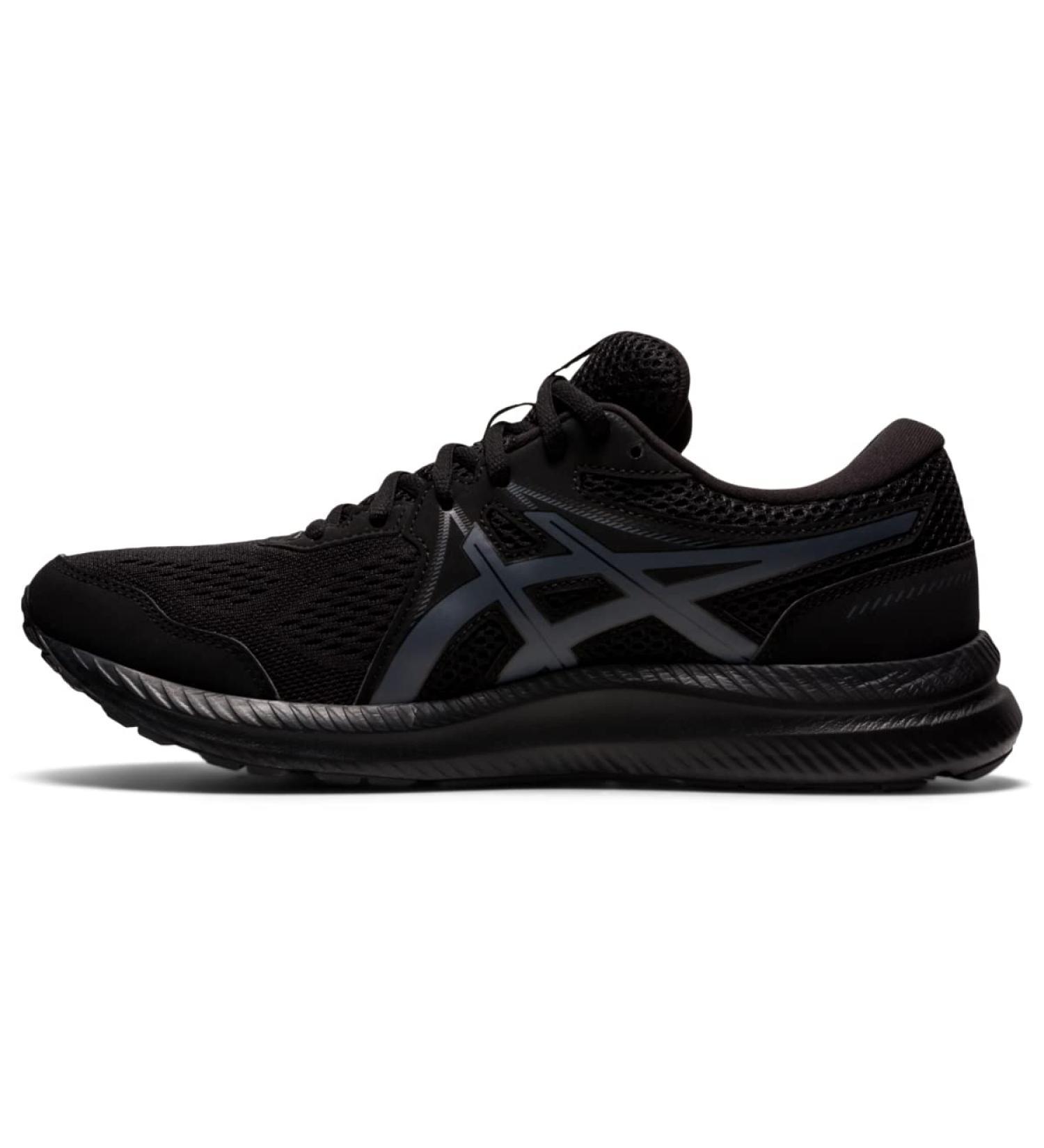 ASICS Men's Gel-Contend 7 Running Shoes 10.5 X-Wide - Black/Carrier Grey - Buy Online on GoSupps.com