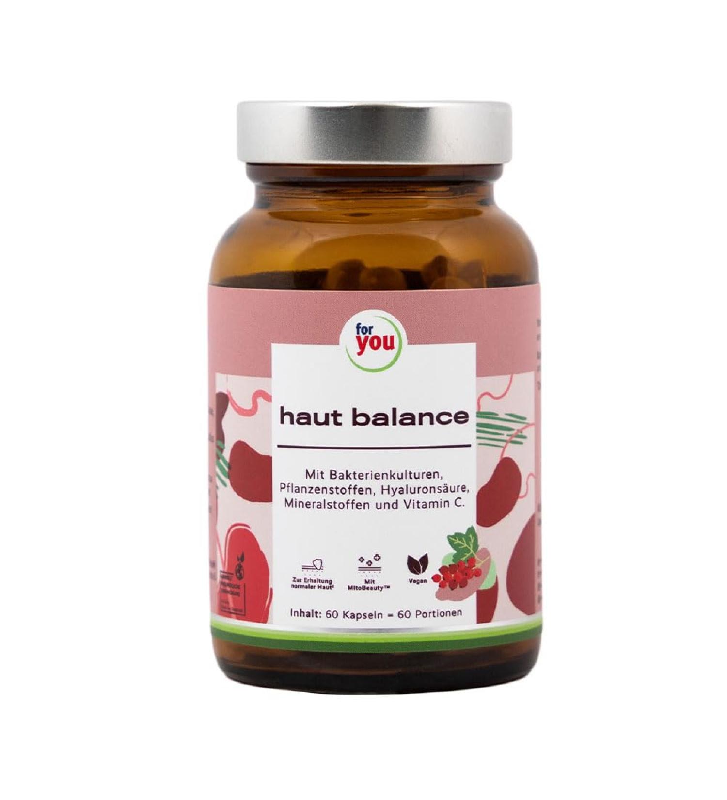  for you high balance | 60 capsules (40g 60 servings) with bacterial cultures plant compounds hyaluronic acid minerals and vitamin C - Buy Online on GoSupps.com