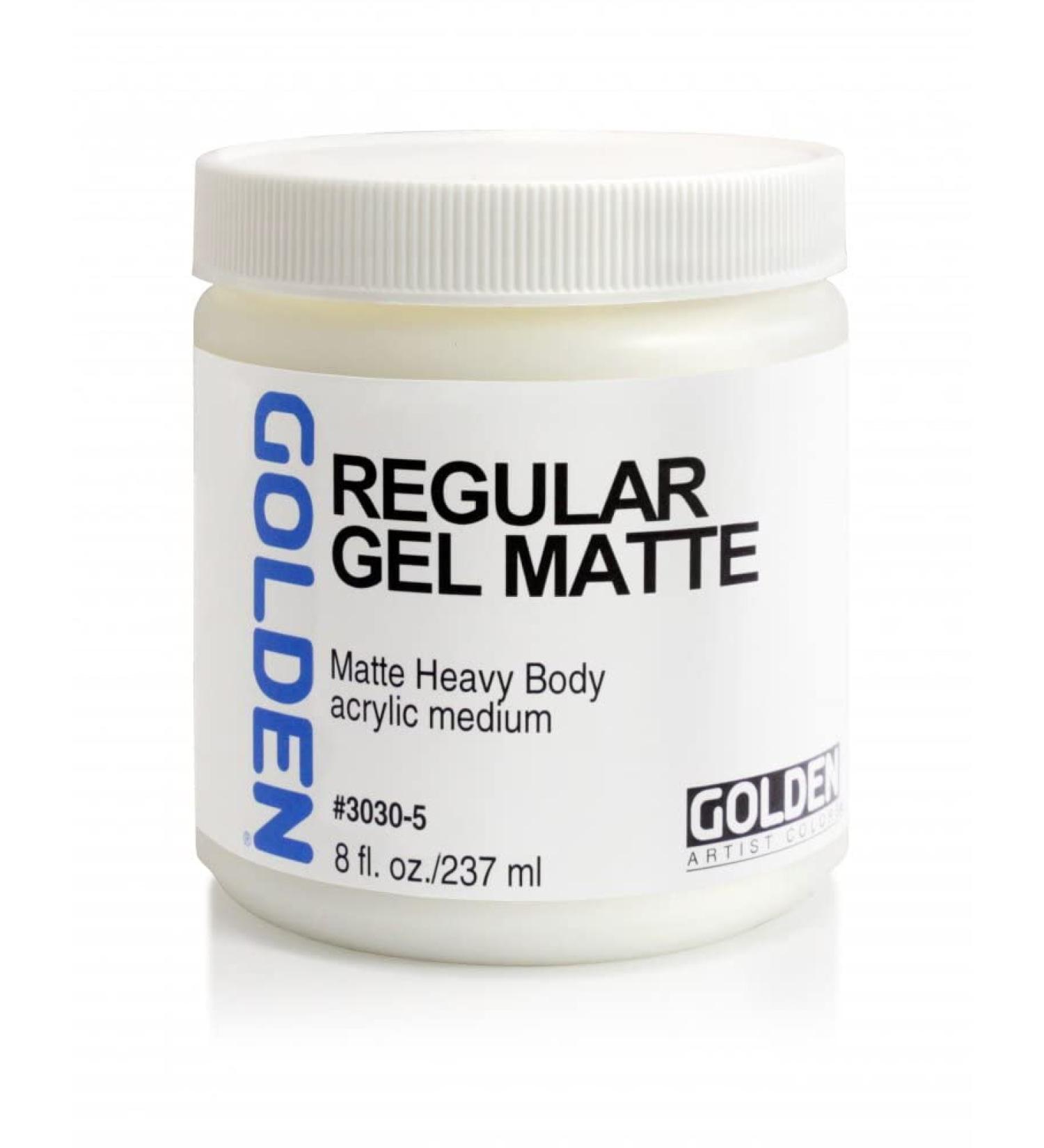 Golden Regular Matte Gel Medium-8 ounce