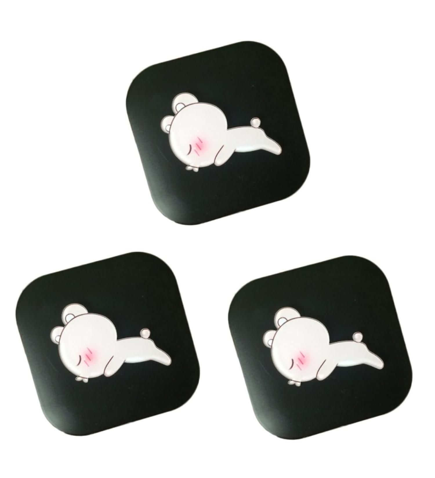 JECOMPRIS 3ST Holder for Lens Containers - Cute Colored Contact Lens Case Portable Lens Tanks - Set of 3 - Buy Online on GoSupps.com