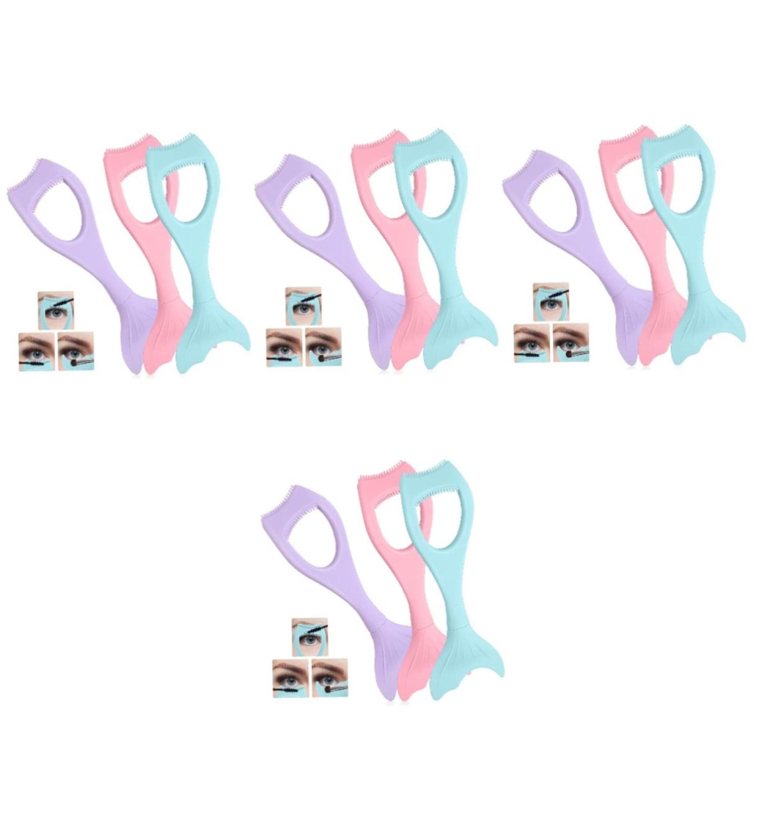 FOMIYES Eyelash Applicator Tool Mascara Guard Shield 12 pcs Silicone Guide Mascara Mermaid Applying Lash Tool Lower Upper Protective Eyelash Comb Eye Eyelash Mascara Guard mediumx4pcs As Shownx4pcs - Buy Online on GoSupps.com