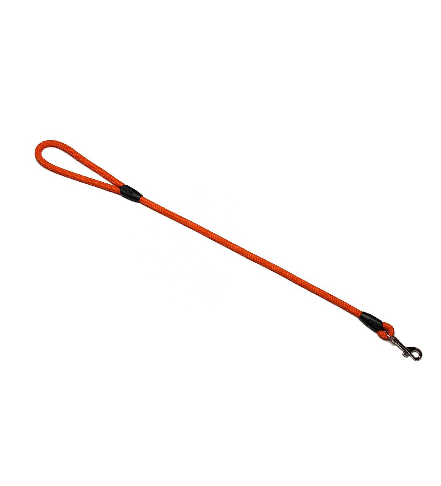 Leash - Rope leash with hand loop Basic 10mm 27 colours 7 lengths (0.70 m orange) 0.70 m orange
