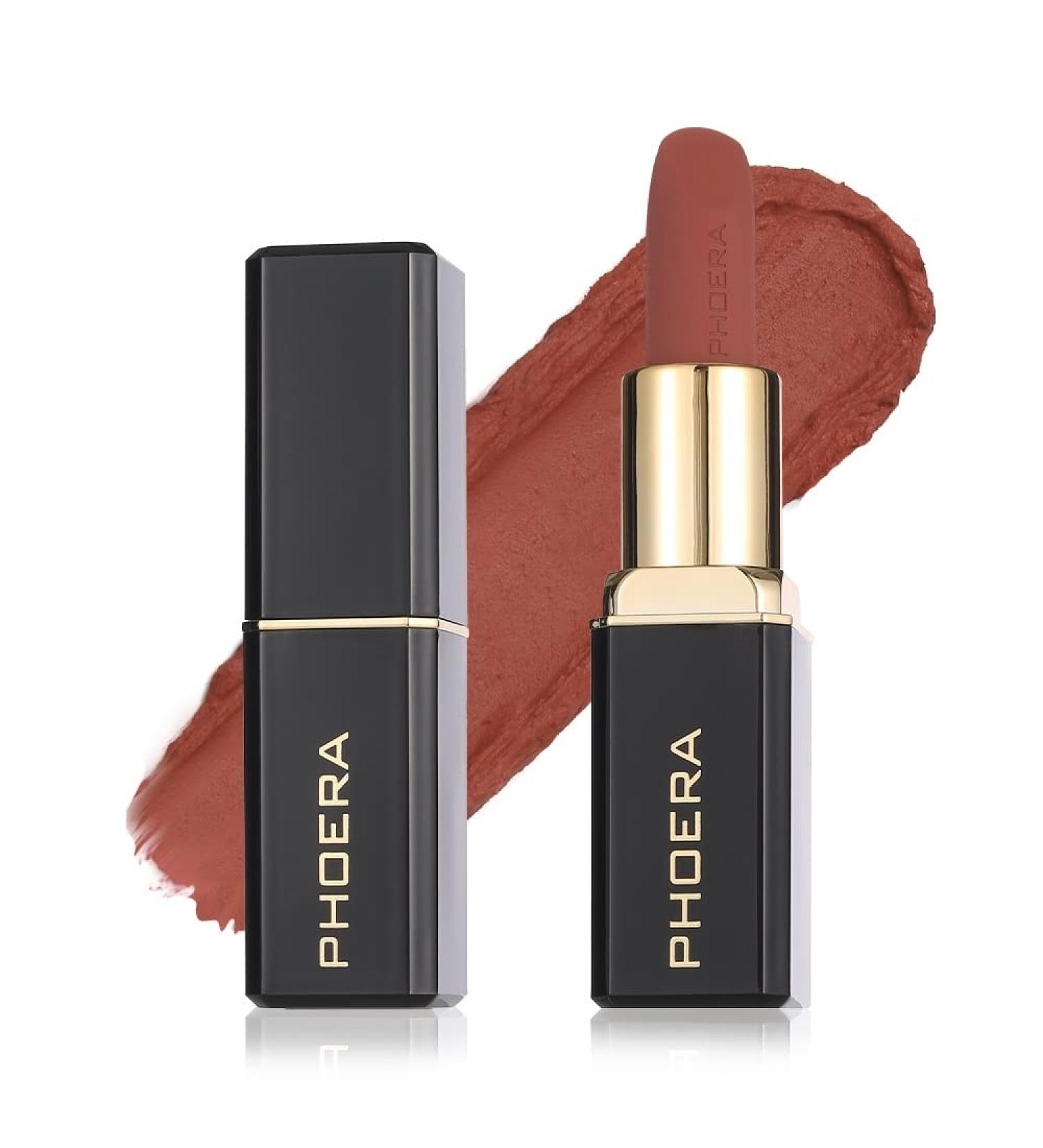 Phoera Non Transfer Lipstick Waterproof Smudge-Proof Long-Lasting Formula (04 Tacey) - Buy Online on GoSupps.com