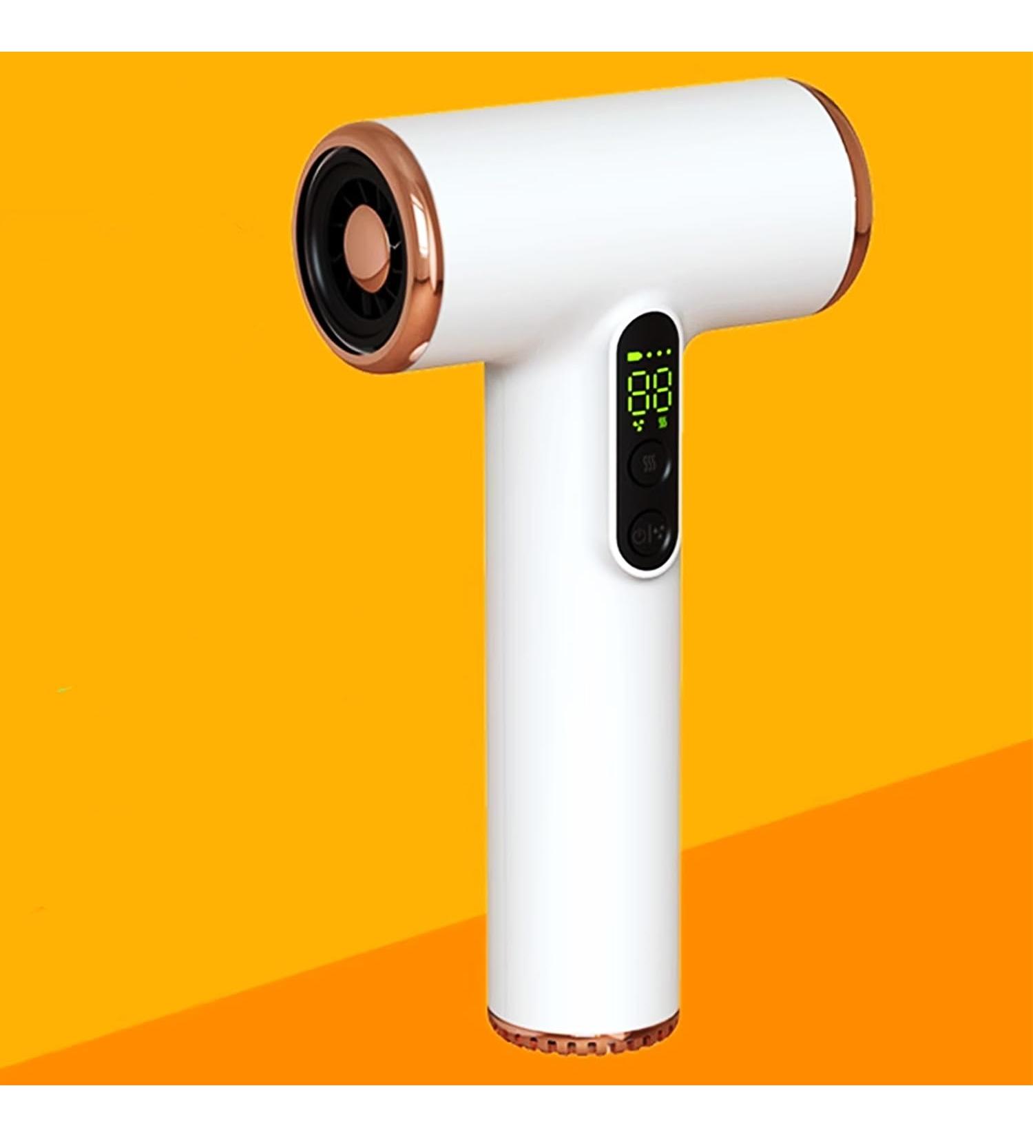 Cordless Ionic Hair Dryer w/Digital Screen 3 Heating Mode Charging Blow Dryer Type-C Rechargeable Travel Hair Dryer for Women Kids Outdoor Camping Beaches - Buy Online on GoSupps.com