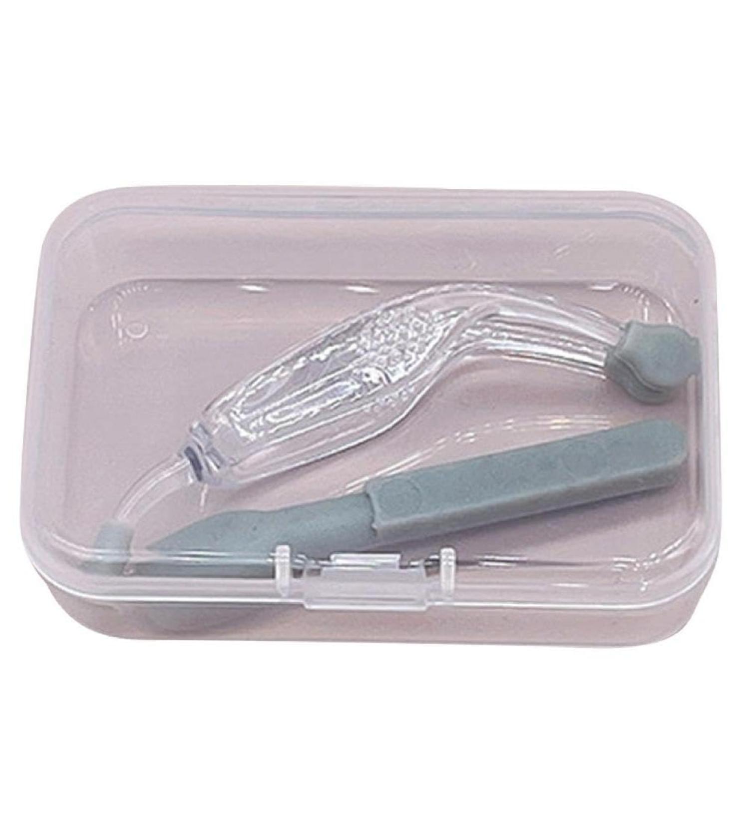 Soft Silicone Contact Lens Inserting & Removing Tool Set - Ideal for Students & Office Workers - Safe Eye Tweezers with Soft Tip Gray - Buy Online on GoSupps.com