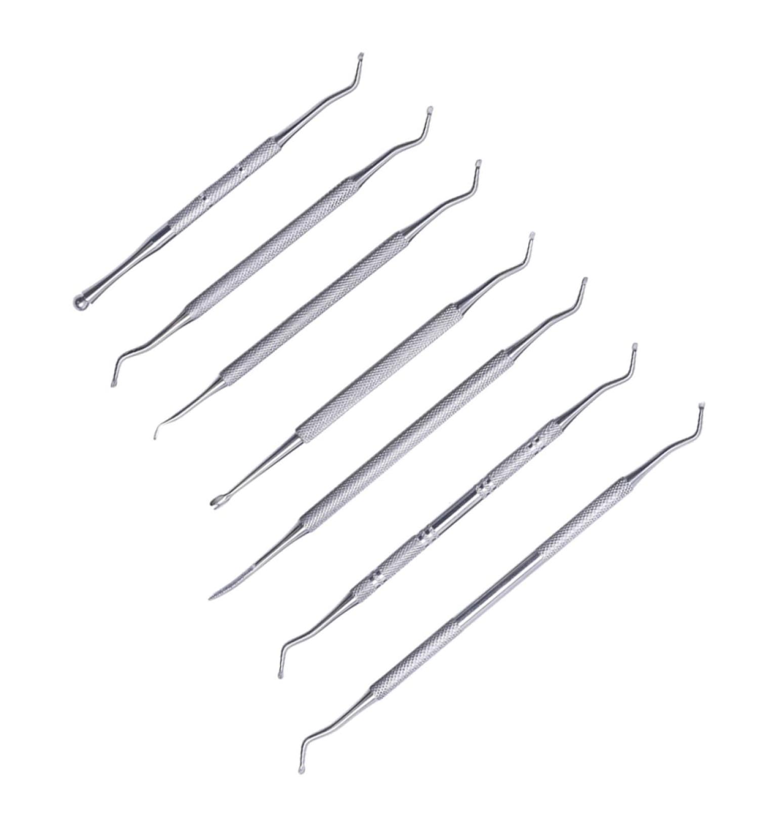 FRCOLOR 1 Set Manicure tools precision reverse cuticle shaper cuticle trimmer cuticle spoon curved fine tip cuticle remover putter grips Cuticle Pusher pedicure slicer Stainless steel - Buy Online on GoSupps.com