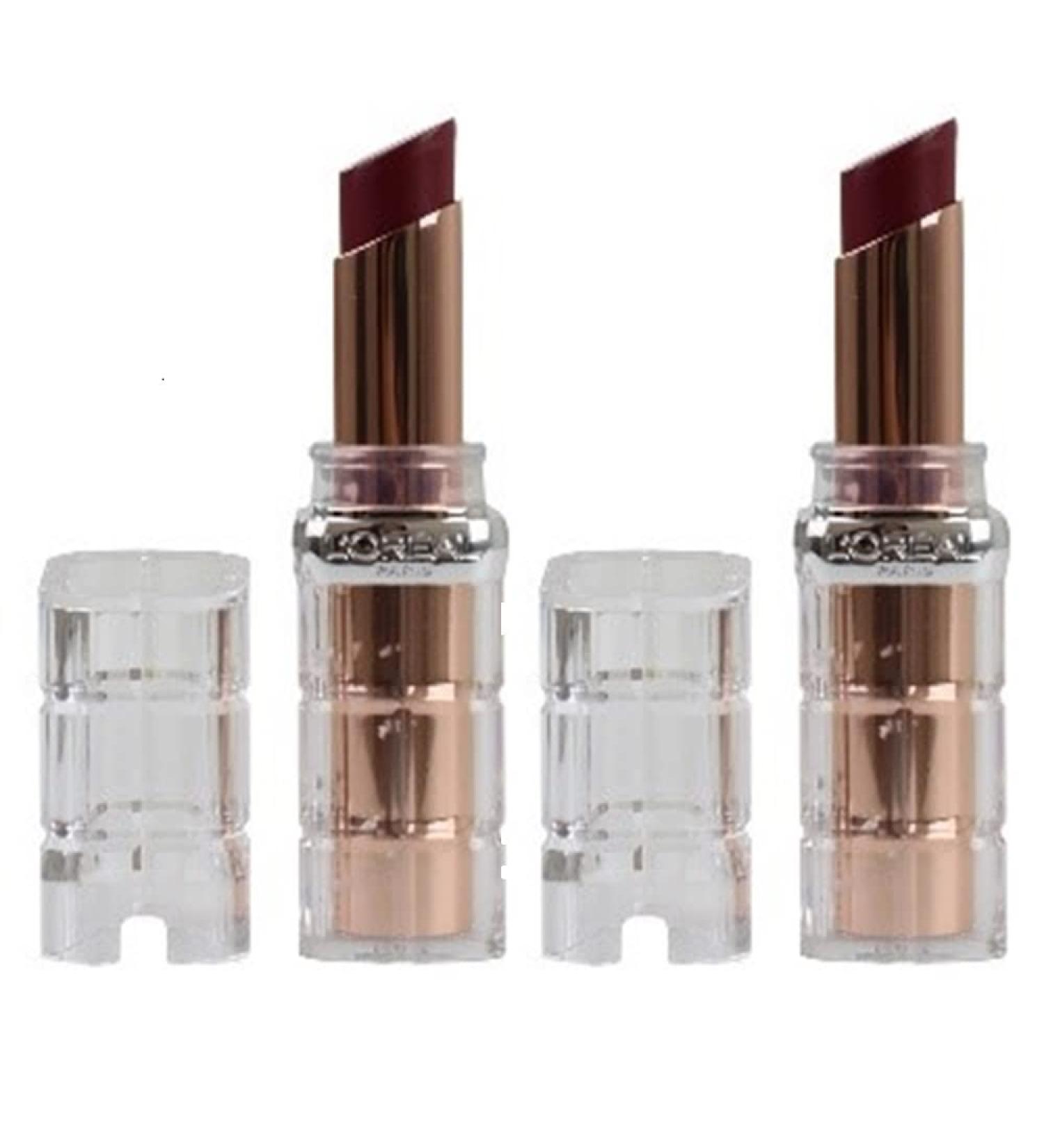 Buy L'Oreal Paris Colour Riche Plump & Shine Lipstick Pack of 2 - Wild Fig #108 | International Shipping Available - Buy Online on GoSupps.com