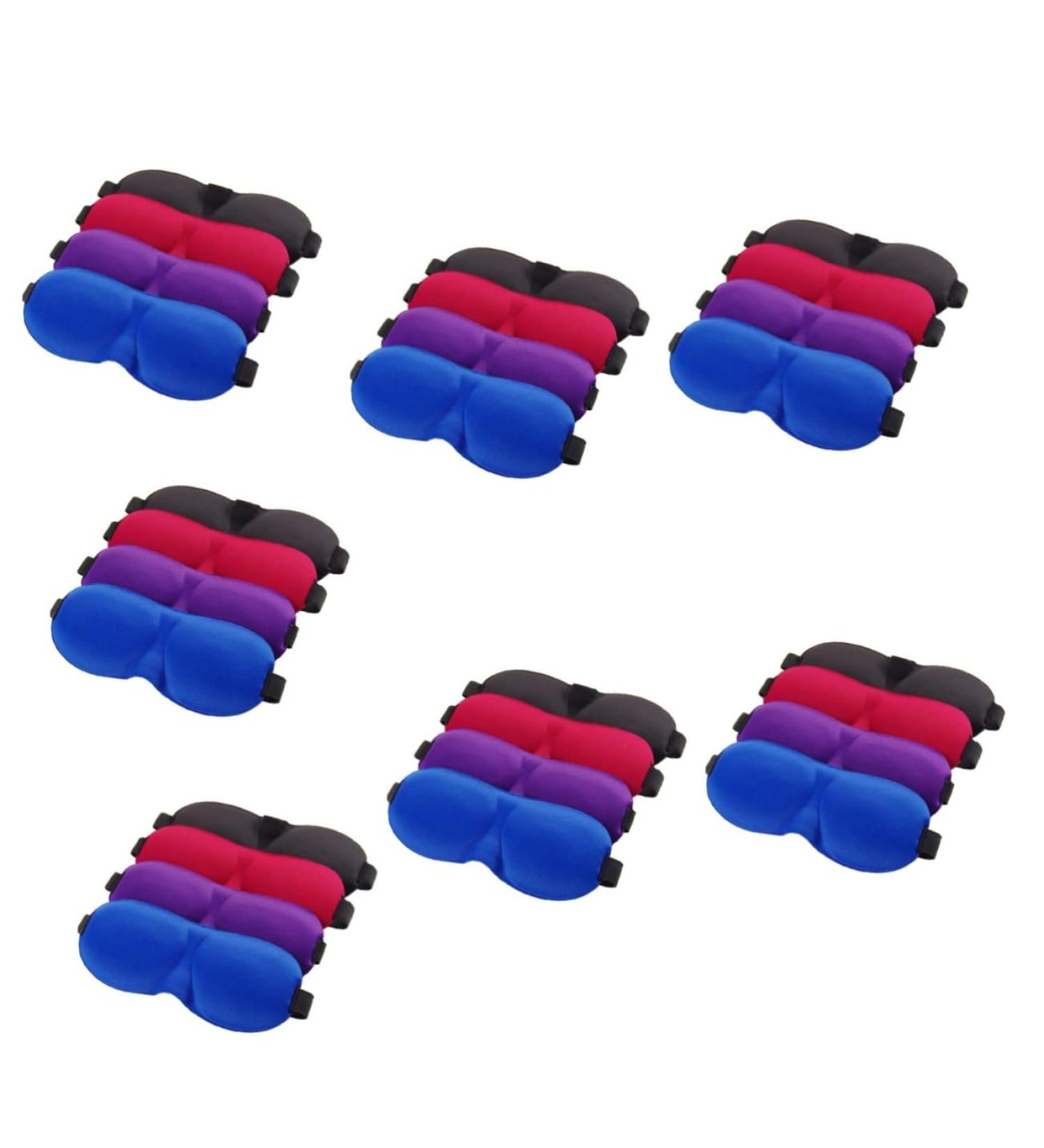 FOMIYES 28 Pcs Adjustable Blackout Sleep Mask - Travel Eye Cover Blindfolds for Adults & Kids - Perfect for Airplanes & Sleep - Buy Online on GoSupps.com