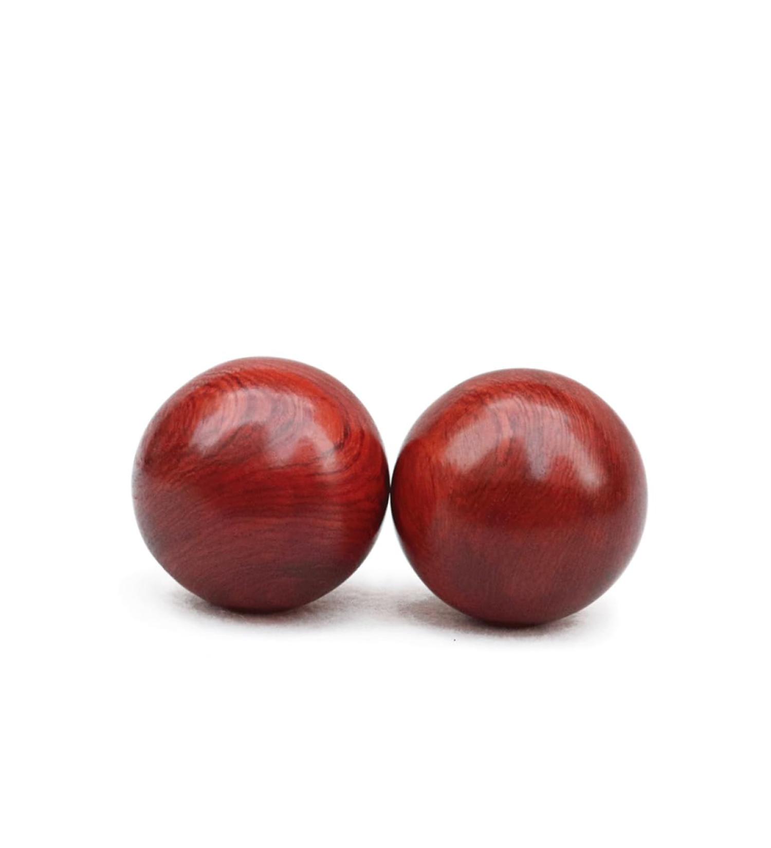 Partykindom 2pcs Wooden Handballs - Baoding Balls for Massage & Acupuncture Fitness | International Shipping Available - Buy Online on GoSupps.com