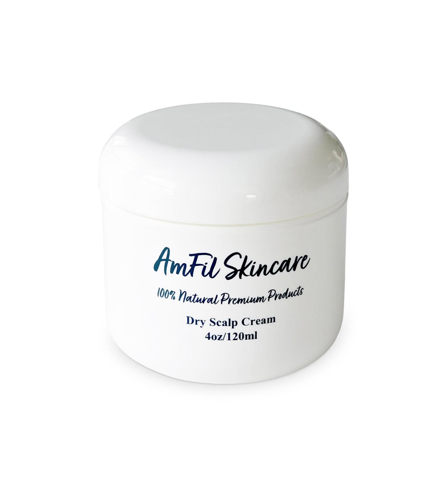 AmFil Skincare Dry Scalp Cream - Soothes Itchiness and Reduces Flakes for Dry Sensitive Scalp - Gentle Relief for Eczema Psoriasis and Seborrheic Dermatitis 4 oz 1-Pack - Buy Online on GoSupps.com