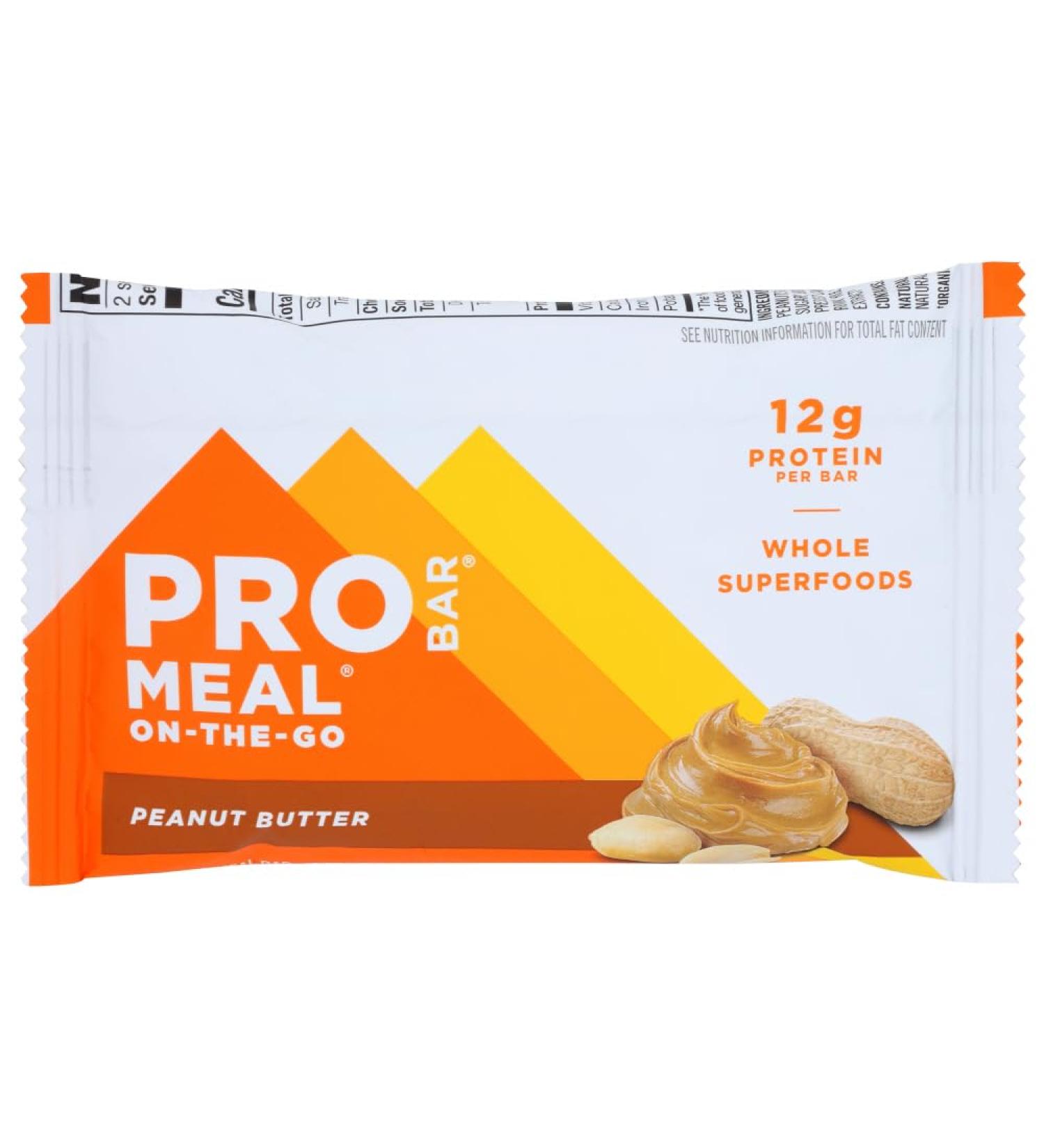 Probar Meal Bar - Peanut Butter Flavor | Box of 12 | Healthy Snacks for International Shipping - Buy Online on GoSupps.com