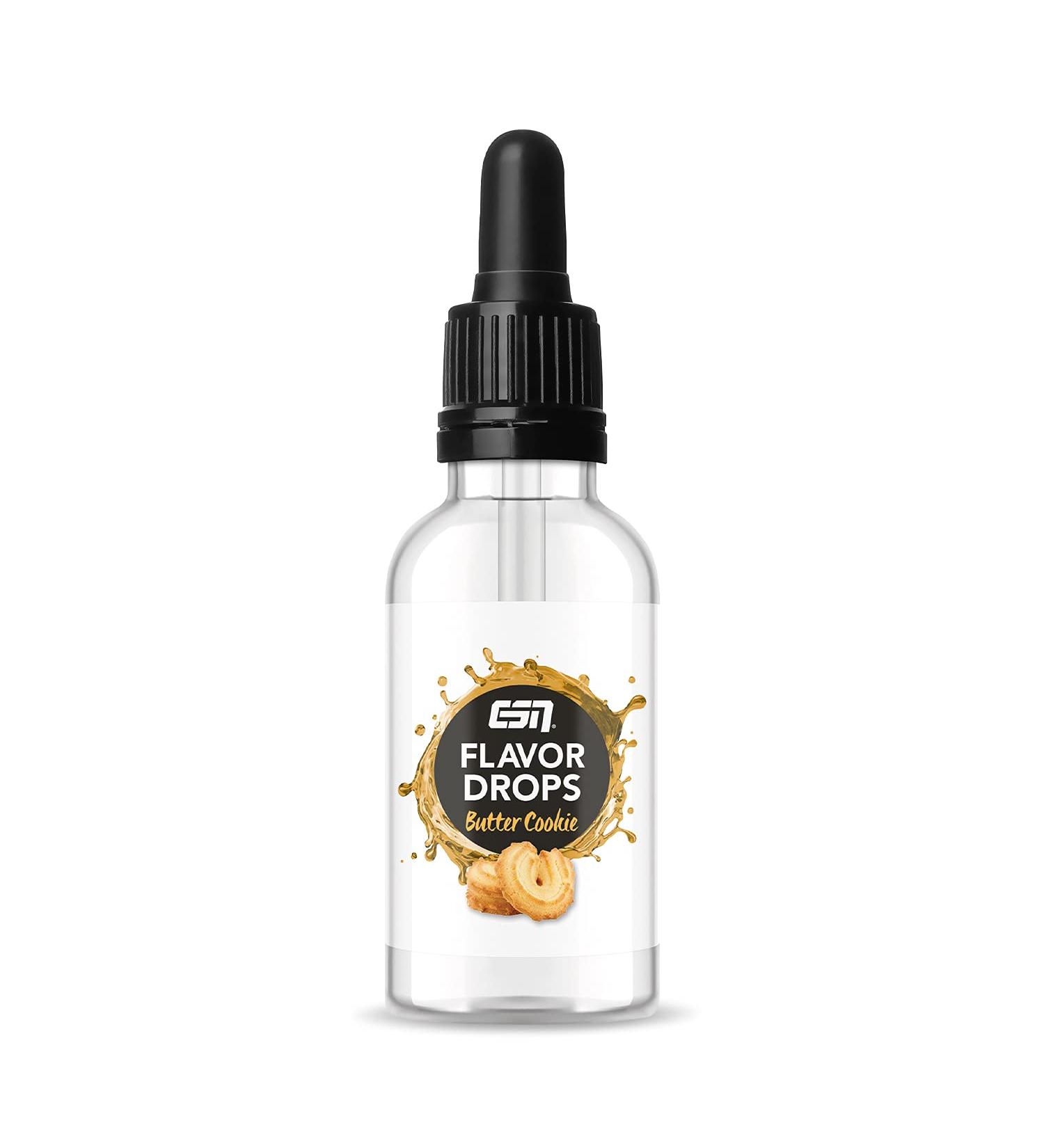 ESN Flavor Drops 50ml - Zero Calorie Butter Cookie Flavor | Enhance Your Drinks & Desserts - Buy Online on GoSupps.com
