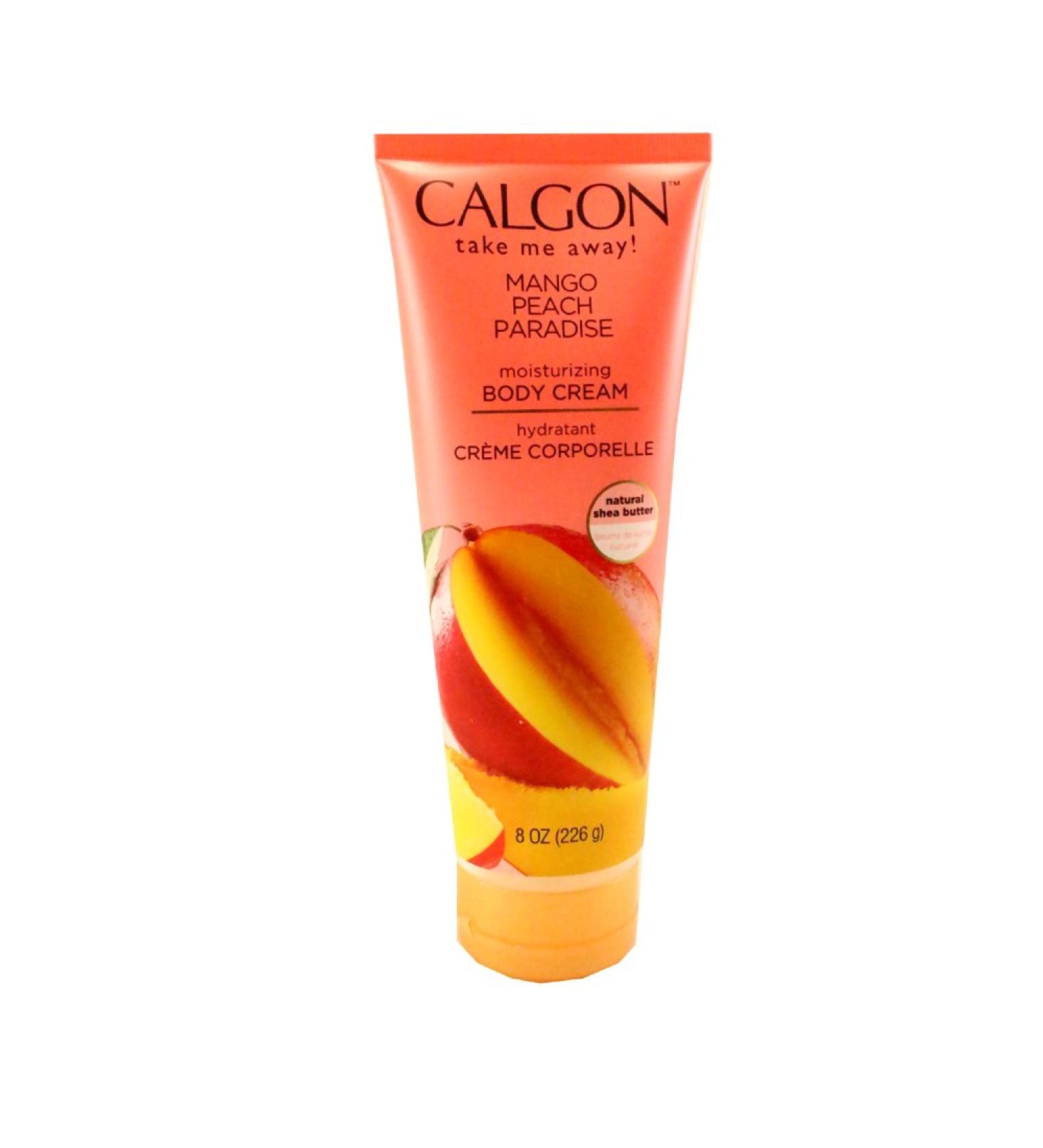 Parfums De Coeur Calgon Mango Peach Paradise Moisturizing Body Cream for Women 8.0 Ounce