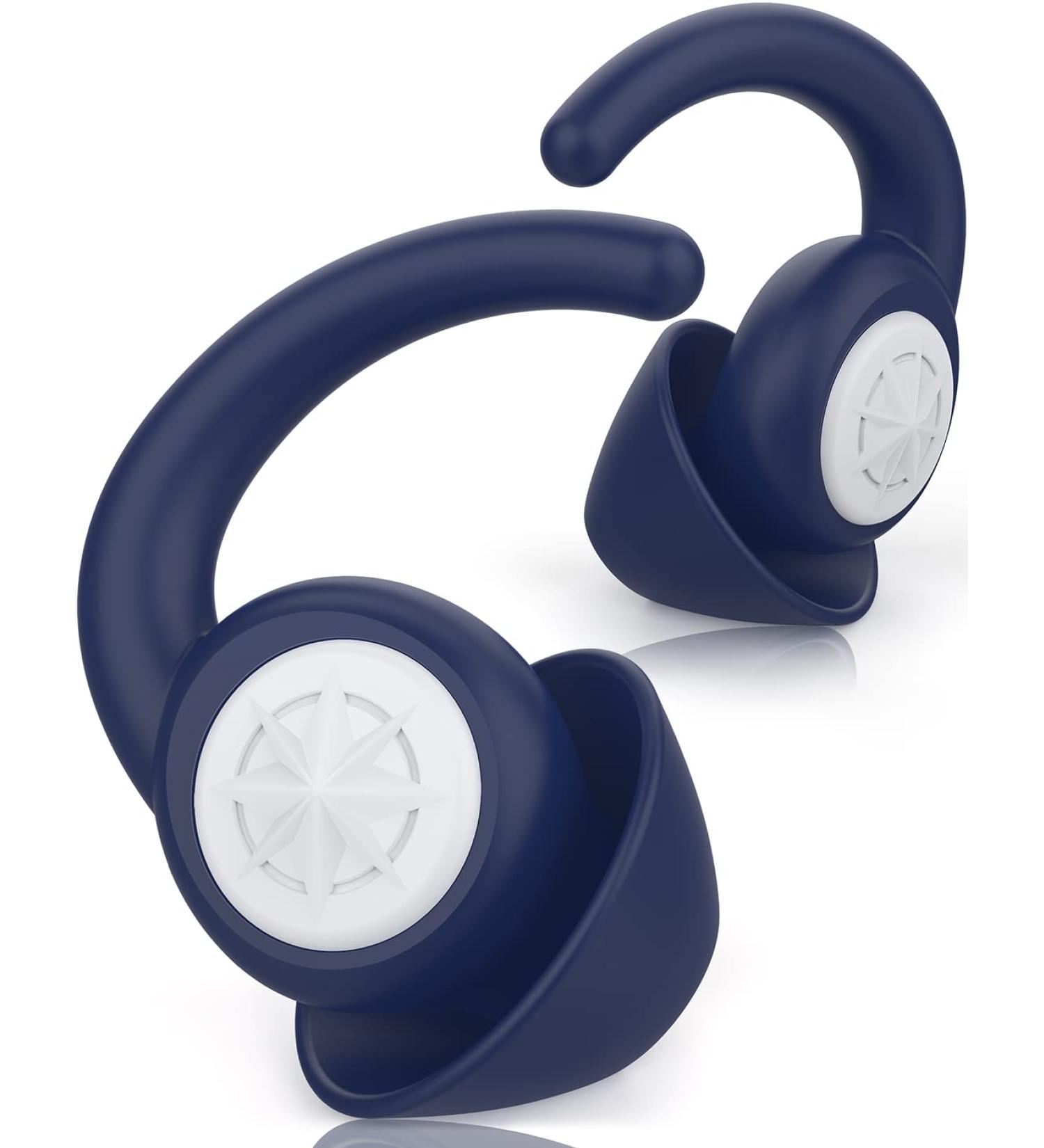 BUENSUENO Silicone Reusable Ear Plugs for Sleeping - 2 Pairs Noise Cancelling Earplugs for Sleep, Flights, Snoring - Royal Blue - Buy Online on GoSupps.com